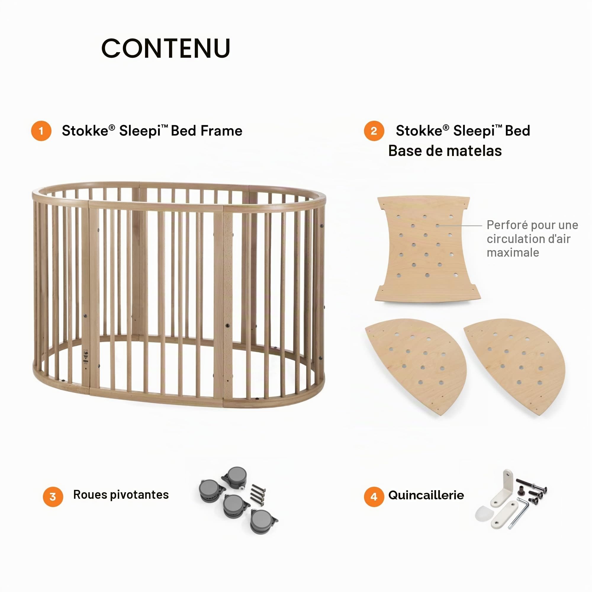 Lit bébé Sleepi Natural - Stokke