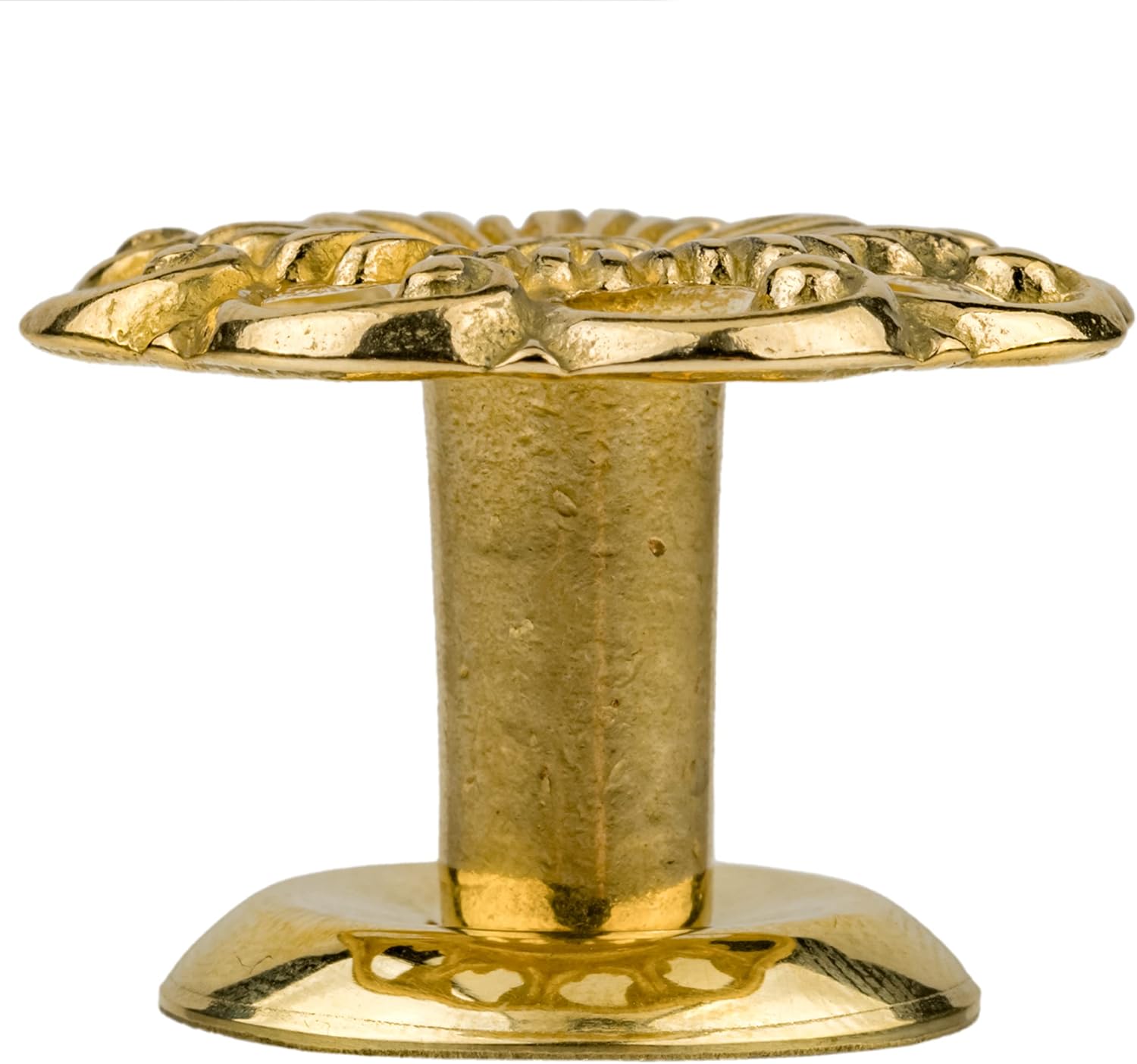 Victorian Era Style Cast Brass Drawer Knob | Diameter: 1 1/4" | Handle for Antique Cabinet Door, Dresser Drawer, Desk | Furniture Reproduction Hardware | UA-922-PB