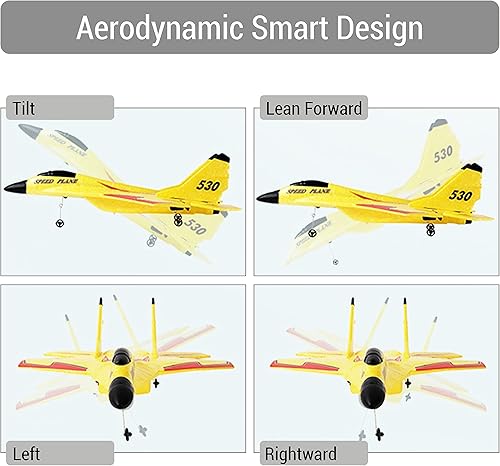 Miniatura 3 de CANOPUS Avión RC avión de control remoto para niños y adultos avión de combate controlado por radio con sistema de equilibrio automático espuma EPP