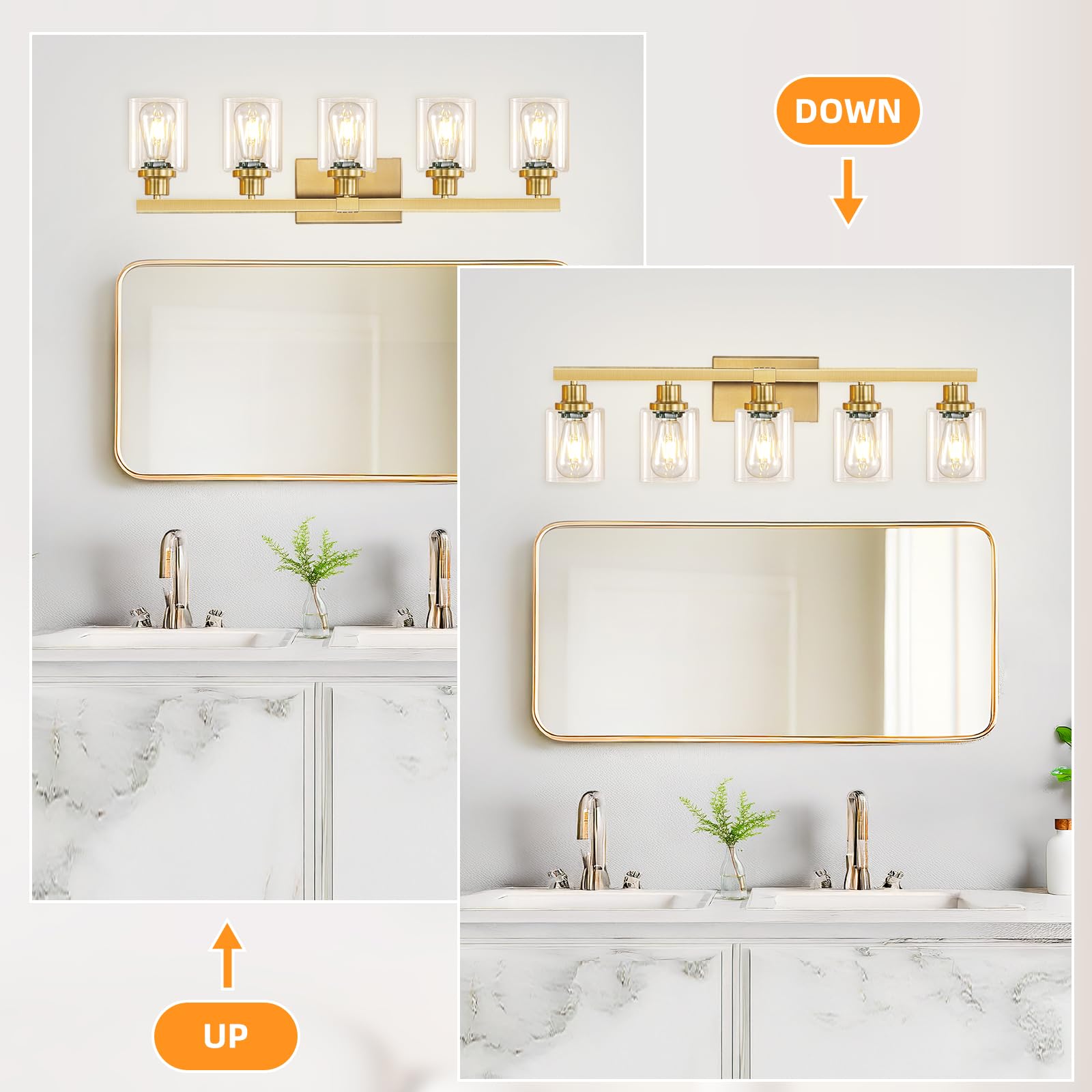 8 Bathroom Light Fixture Remy 24 5/8" Wide Brushed Champagne Bronze