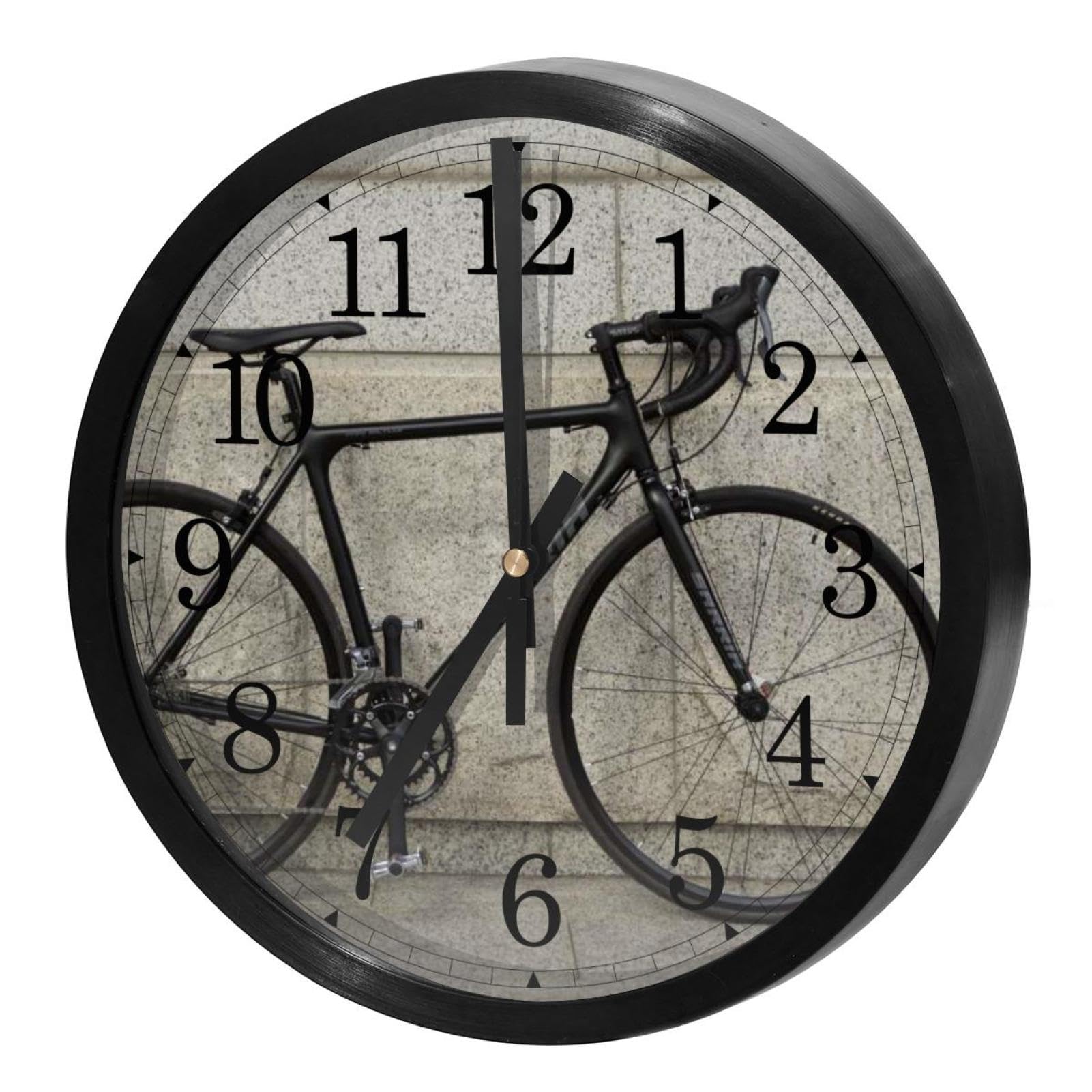 Horloge murale ronde à piles pour décoration bureau et maison