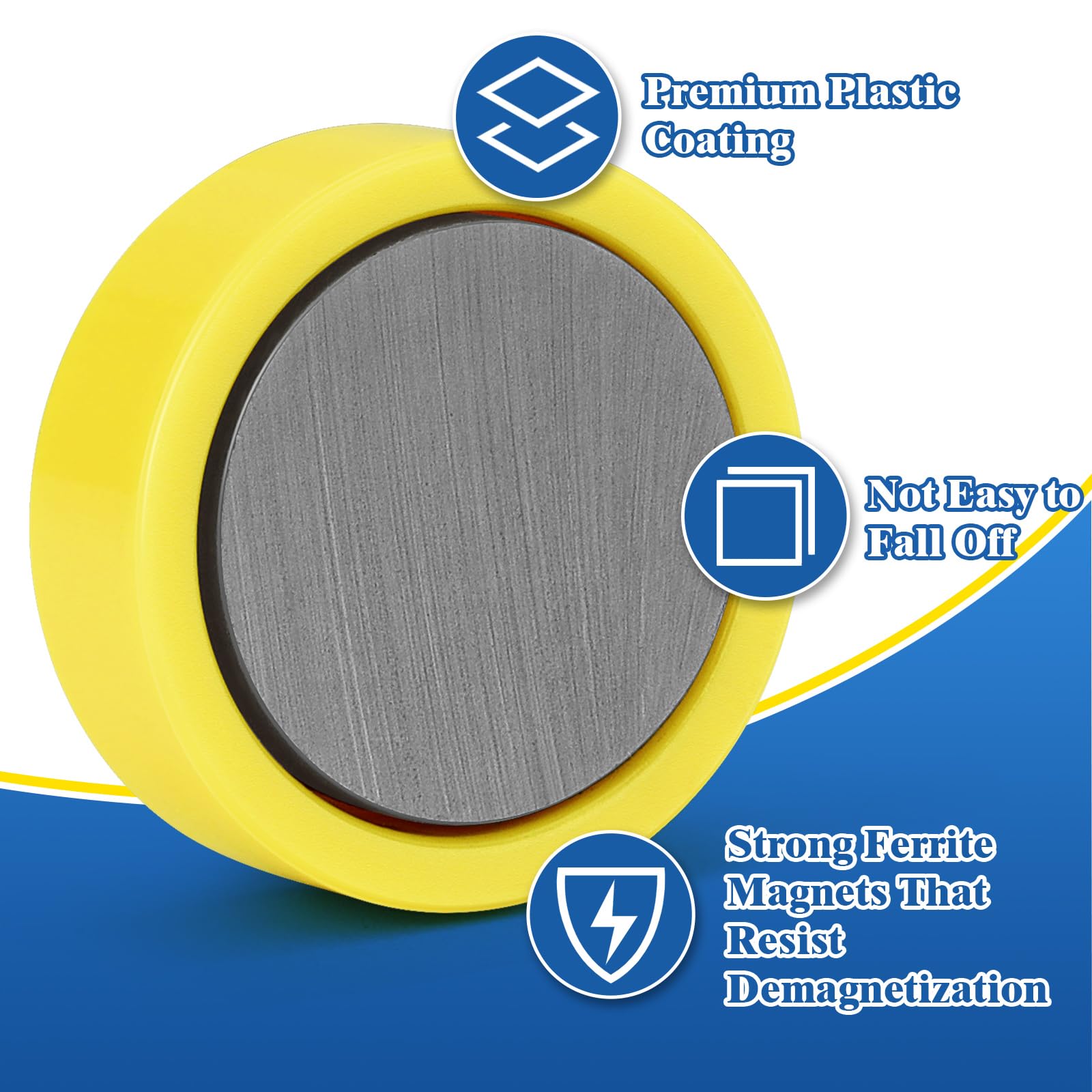 Strisce Magnetiche Autoadesive Wukong - 6 Pezzi 30x3 Cm, Con 16 Magneti Colorati, Per Frigo, Ufficio O Bacheche - Foto 3