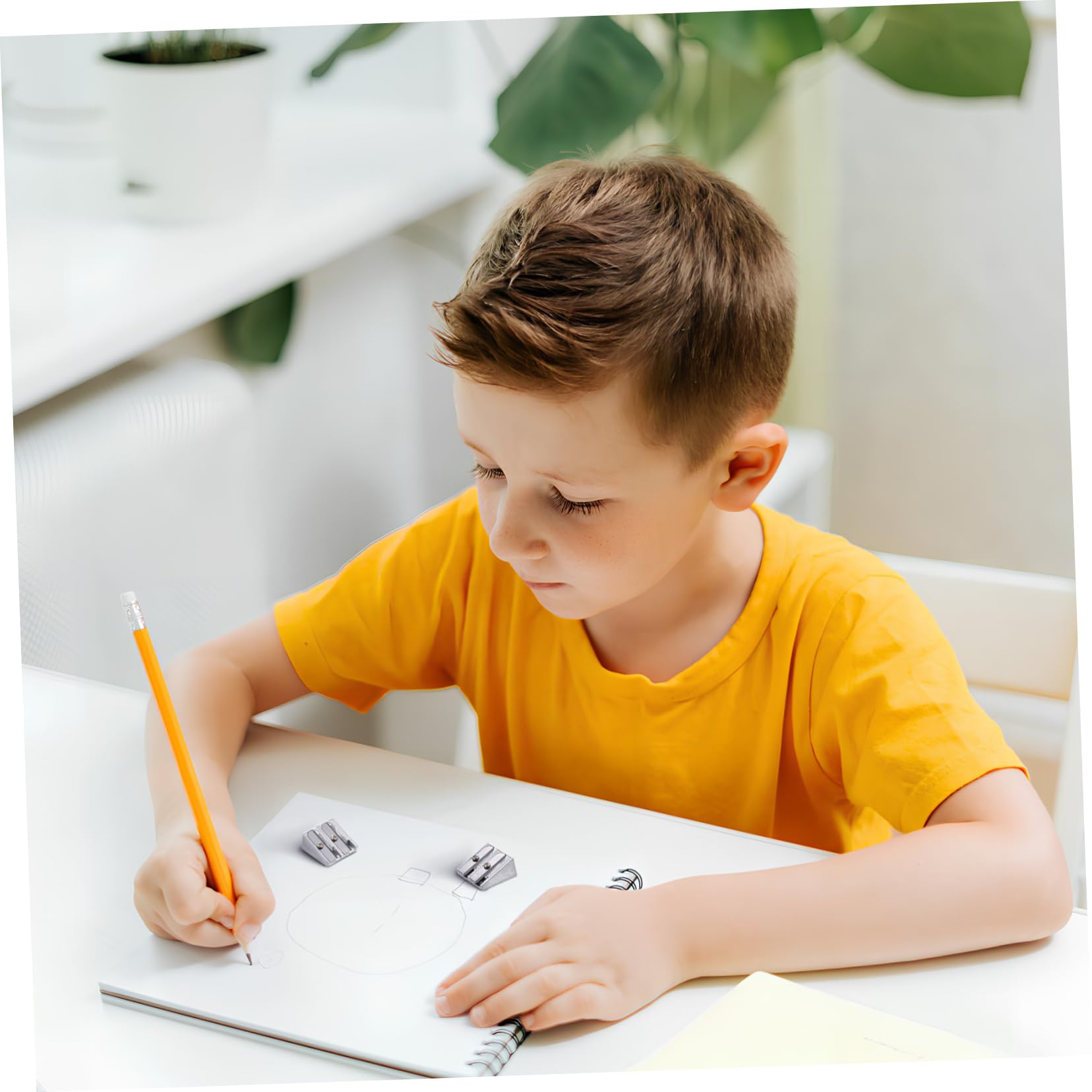 Operitacx 80stücke Teiliges Metall-bleistiftspitzer Mit Doppelöffnungen Handheld Anspitzer Für Bleistifte Crayons Und Augenbrauenstifte Langlebig Für Schule Und Büro