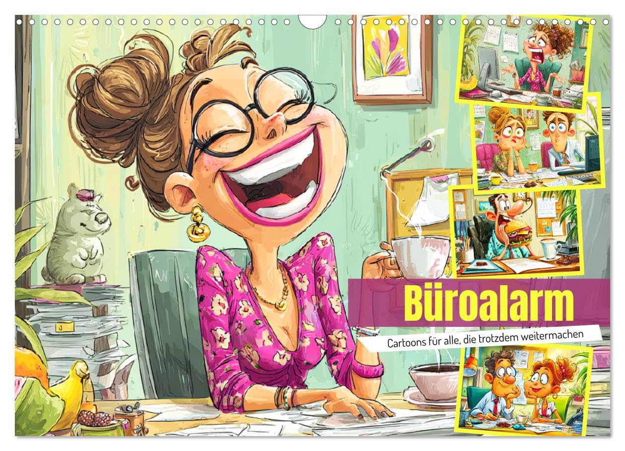 Office alarm. Cartoons for all those who carry on regardless UK-Version (Wall Calendar 2026 DIN A3 Landscape), CALVENDO 12 Month Wall Calendar