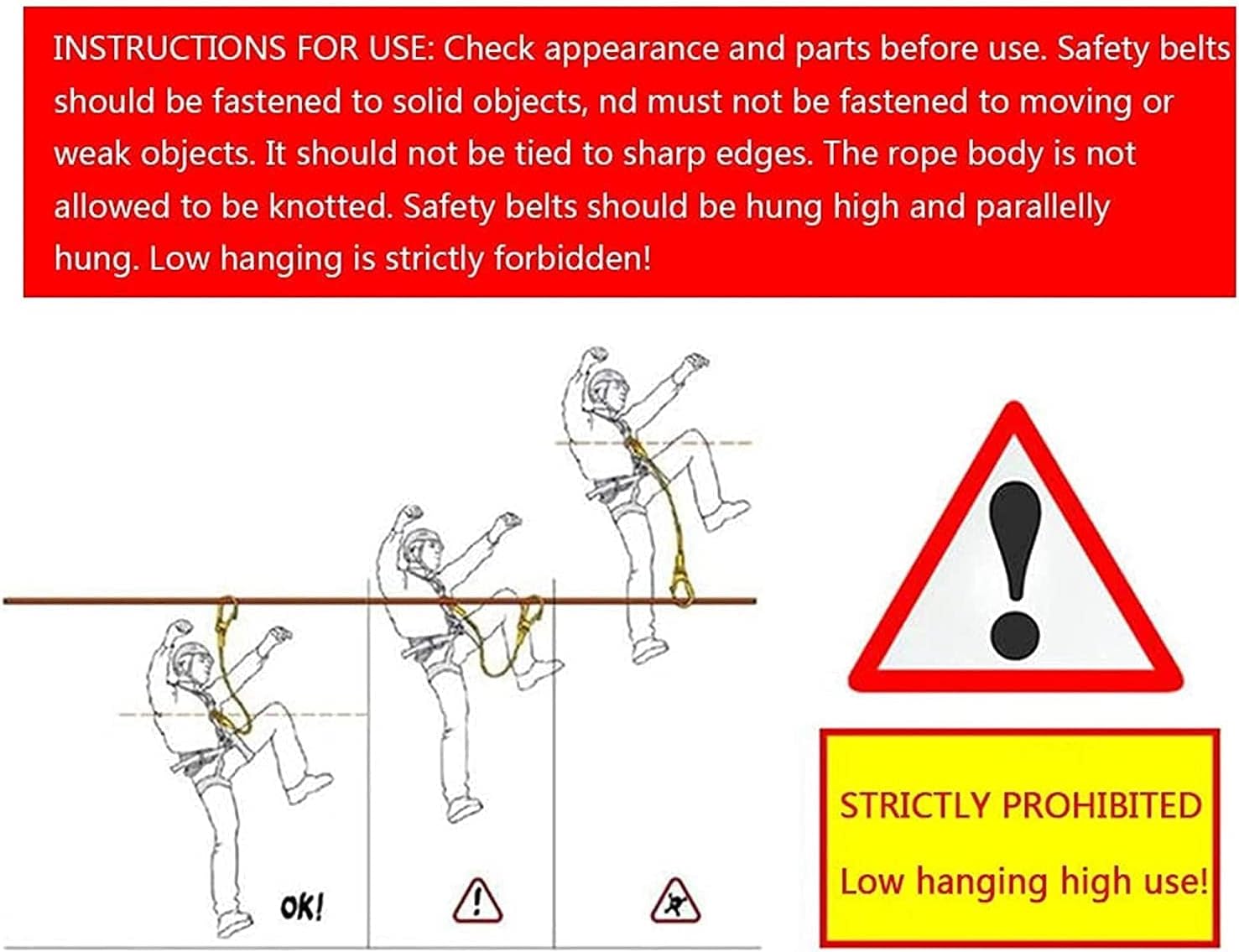 落下防止ハーネス、ハンギングダブルストラップ、屋外落下防止全身安全ハーネス、ユニバーサル個人用保護具