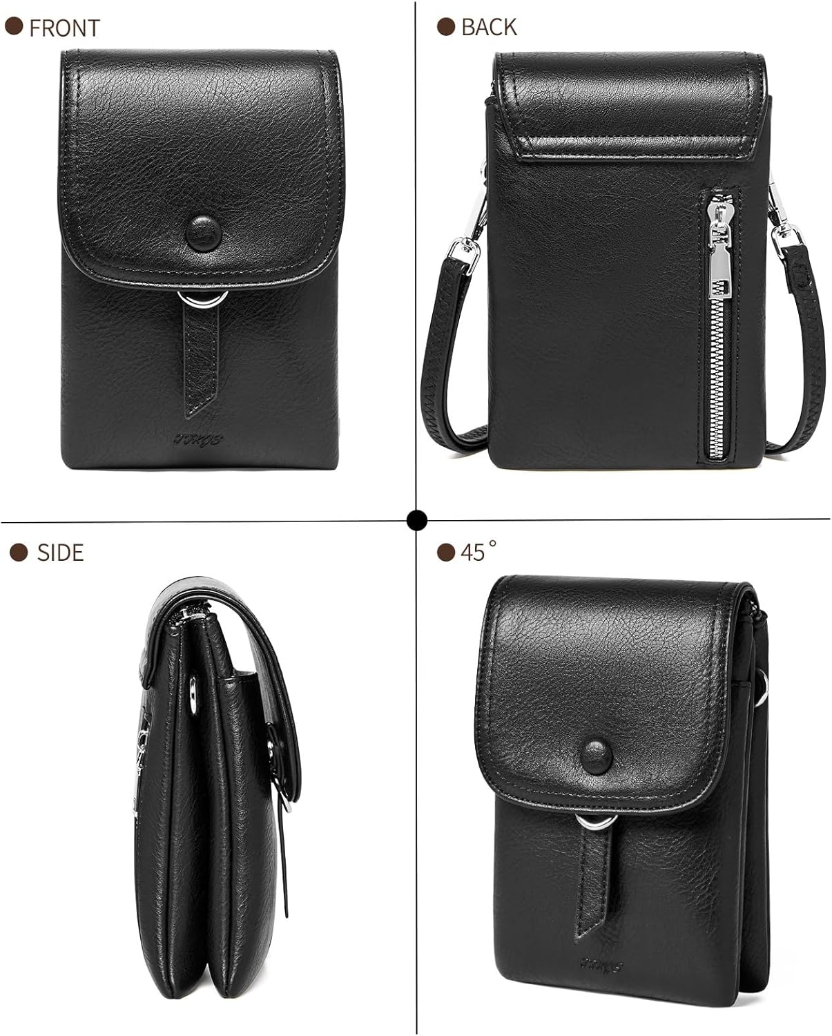 Small Crossbody Bags for women,Soft Leather Cell Phone Purse Lightweight,Little Crossbody Purses Women Trendy with Card slots - Image 7
