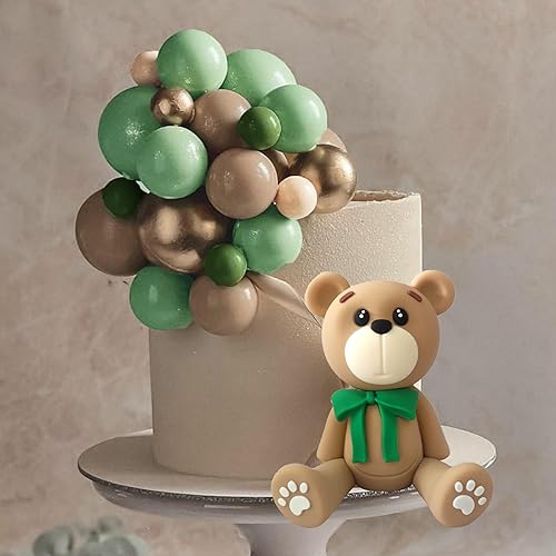 Miniatura 6 de Decoración para tartas de oso, bolas de oso, decoración de pasteles con estrellas, nubes, decoración para tartas para niños y niñas, baby shower,