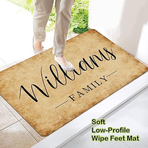 Miniatura 6 de Tapete personalizado con nombre de la familia tapete de bienvenida para puerta de entrada al hogar tapete de puerta personalizado tapete inferior