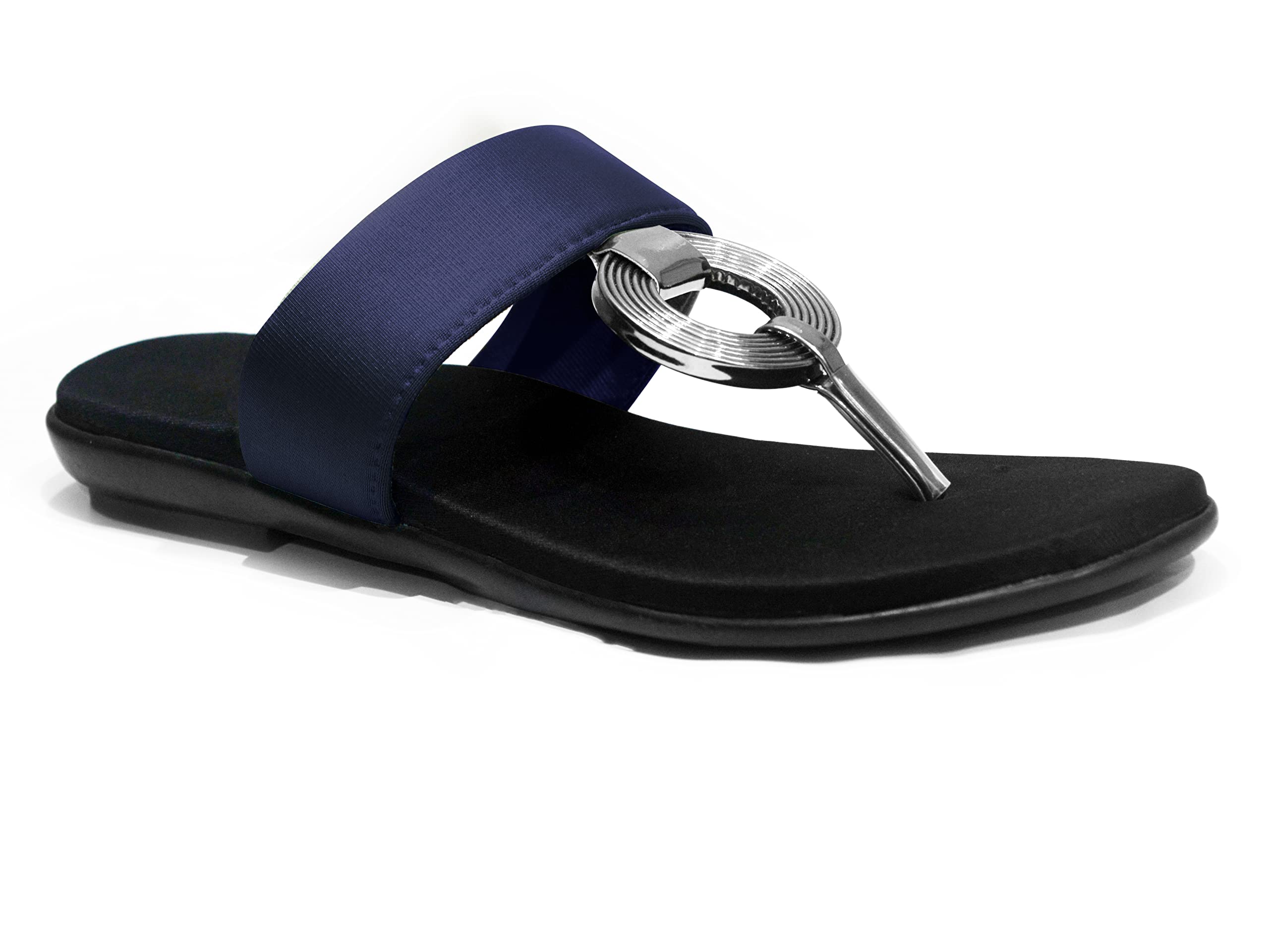 Feetway Fancy Soft Designer Perfect Fitting For House And Casual Use New Model Comfortable Ladies Chappal Women Flat Designer Slippers (Blue, numeric_5) (B0BRGYN2SX) Amazon Price History, Amazon Price Tracker