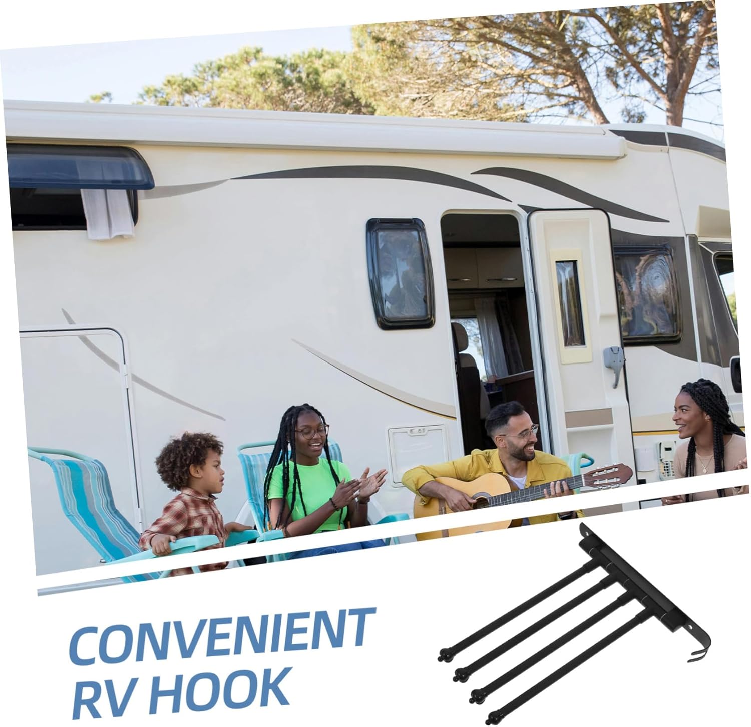 Cabilock Travel Trailer Clothes Hanger Easy to Install No Drill Mounting Drying Rack for Rvs Stylish Clothes Hats Bags Organizer Multipurpose Storage