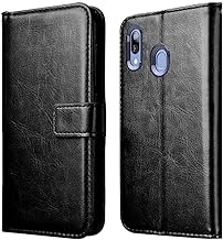 Coverage Vintage Magnetic Leather Wallet Case Flip Cover for Vivo Y95 - Venom Black