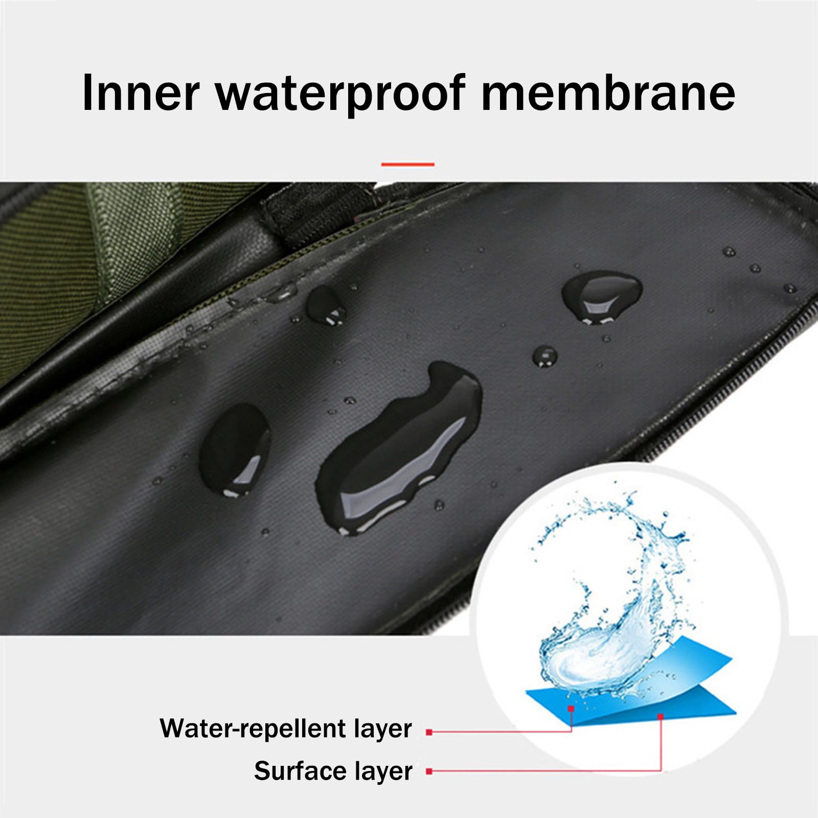 Borsa Porta Canne da Pesca,Organizer per Il Trasporto di Canne,Resistente agli Strappi E alle Abrasioni,per Il Trasporto di Attrezzatura E Accessori