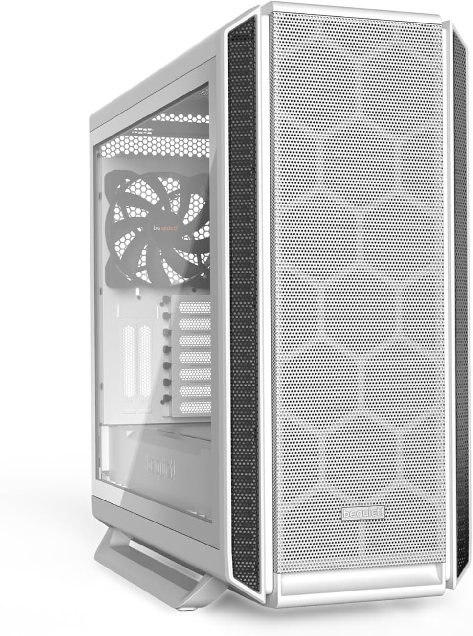 be quiet! Silent Base 802 Window ATX Midi Tower PC Case| 3 Pre-Installed Pure Wings 2 Fans | Sound Insulated | Tempered Glass Window | White