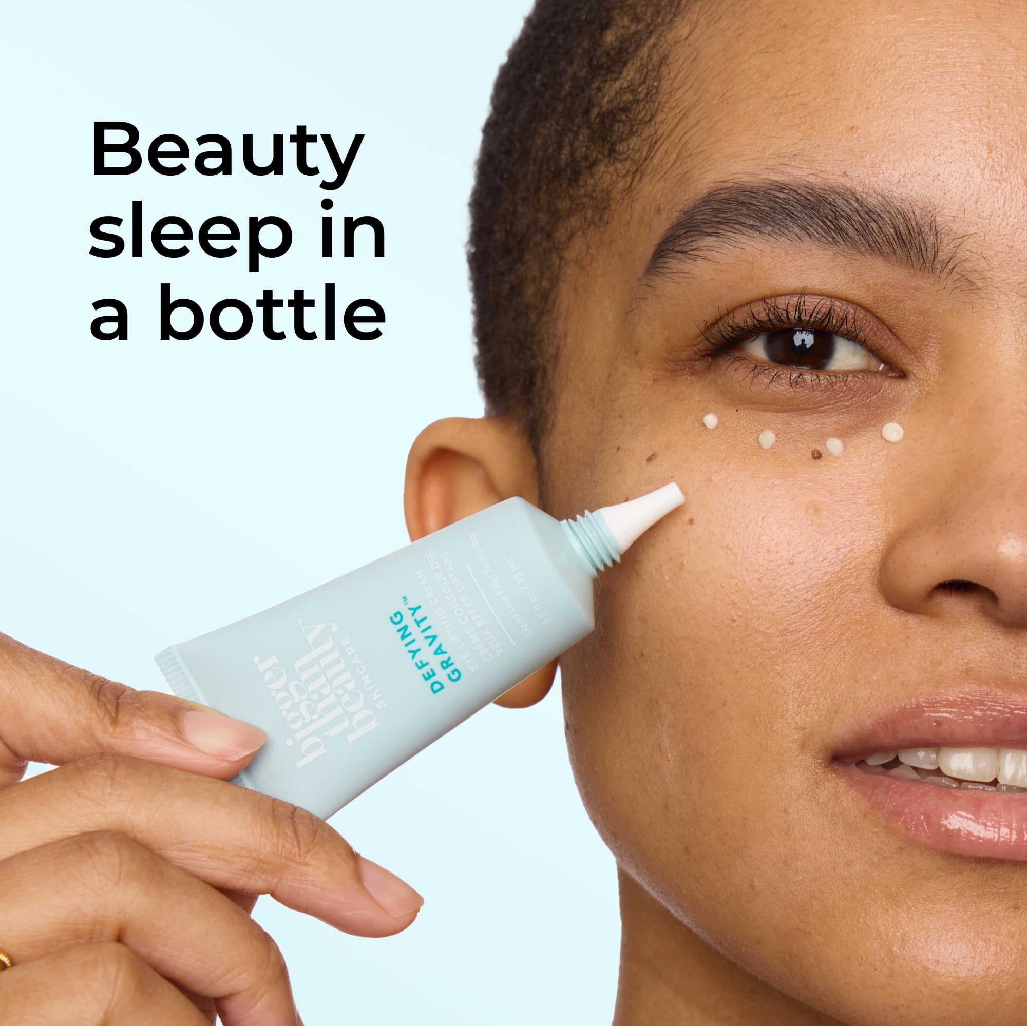 Bigger Than Beauty Defying Gravity Eye Lifting Cream, Plant-Based Retinol, Vegan, 0.5 fl oz