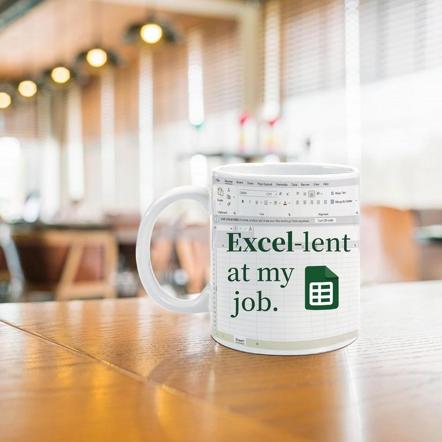 Funny Accountant Mug -Novelty Spreadsheet Design Ceramic Coffee Cup for CPA & Finance Professionals - Unique Christmas Gift for Coworkers, Accounting Boss | 11 oz -78 - Image 5