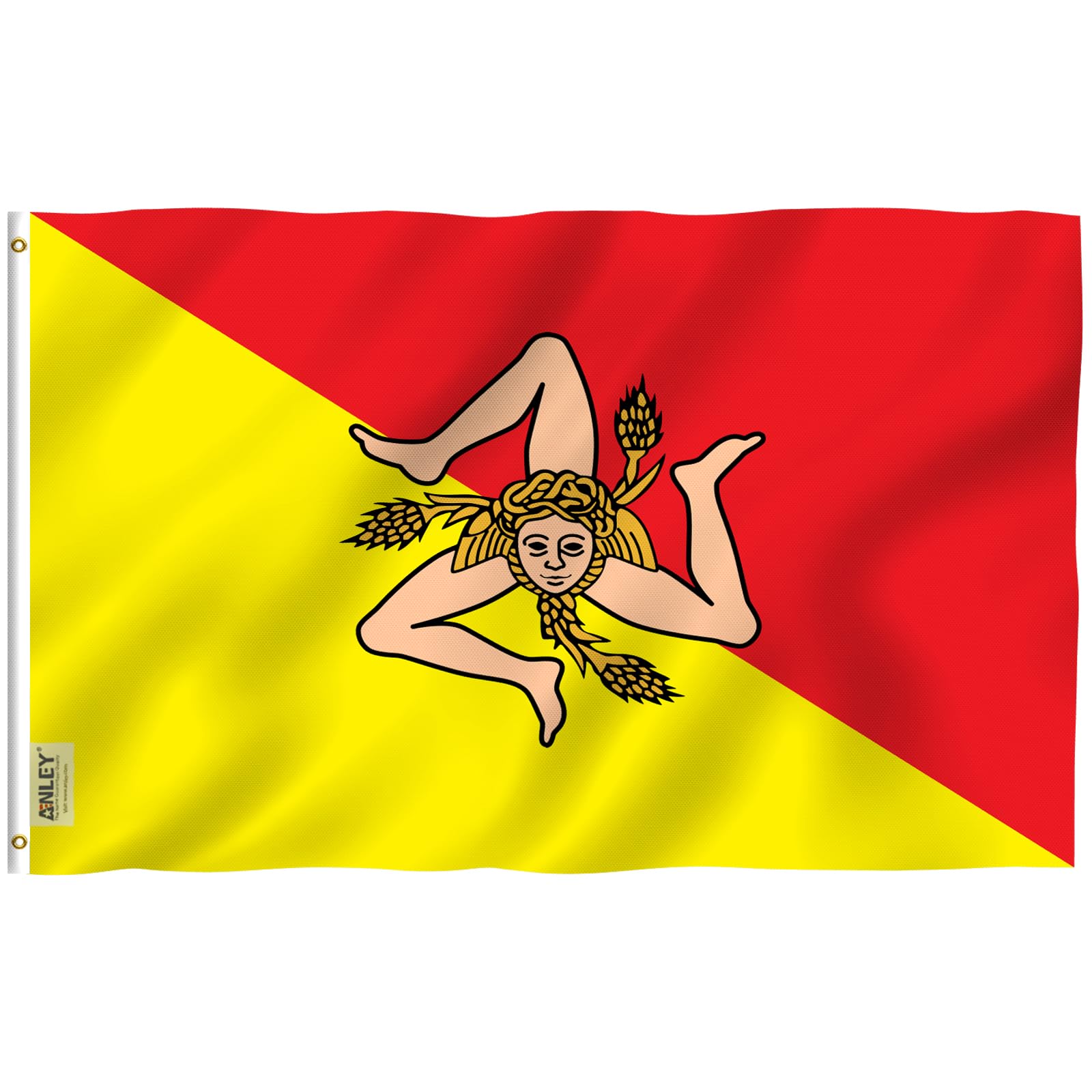 Amazon.com : ANLEY Fly Breeze 3x5 Foot Sicily Flag - Vivid Color