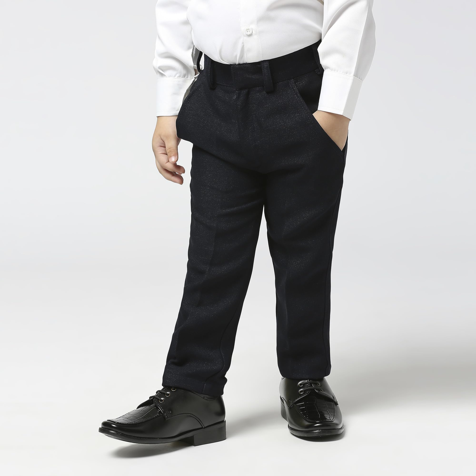 KIDS ISLAND Kids Navy Blue Casual Suit with Bow Tie | KI_103_1068_Nblue_4 3