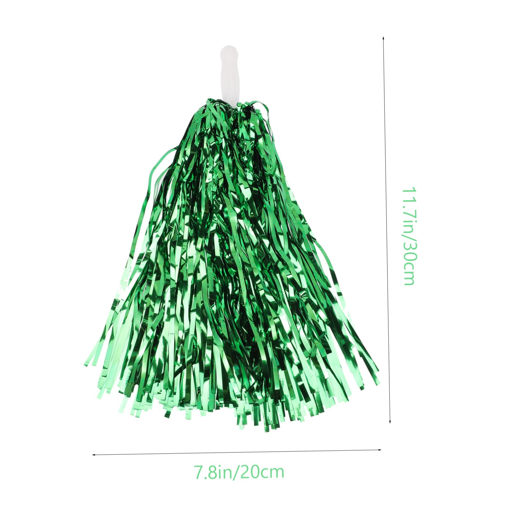 HEMOTON 4Pcs Cheerleading Pom Poms Lightweight Metallic Cheering Props for Sports Events Dance Parties and Fundraisers Eye Catching