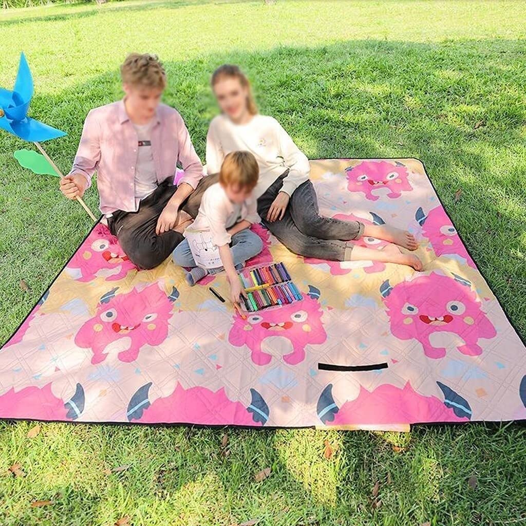 Koc Piknikowy Mata Piknikowa Bardzo Duży Wodoodporny Koc Plażowy Piaskowy Koc Piknikowy Szybkoschnąca Mata Piknikowa Koc Plażowy Do Parku(B)