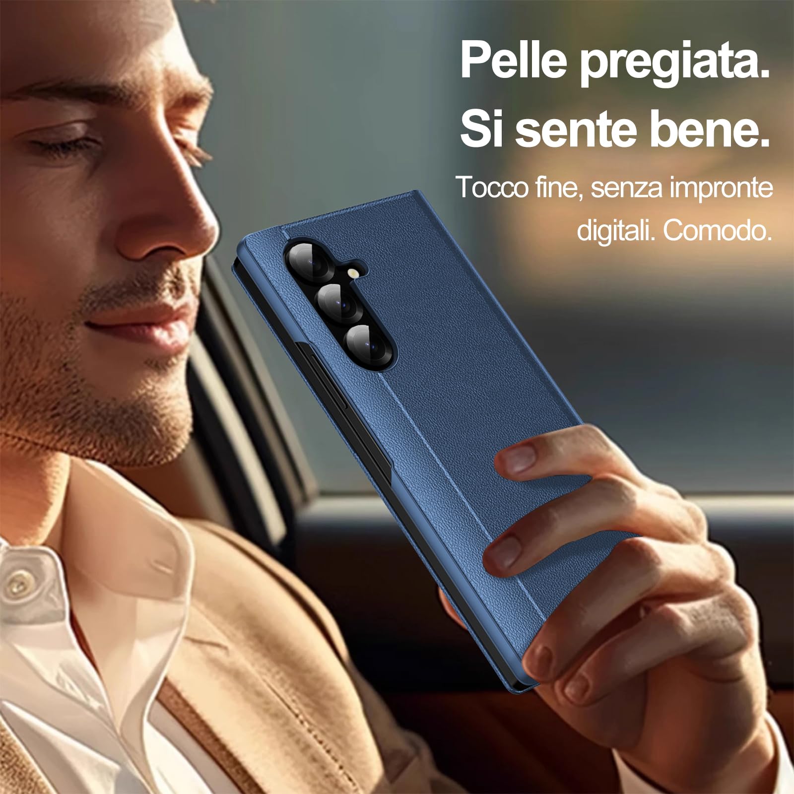 Funda para Samsung Galaxy Z Fold 8 Ultra Libro Smart View Ventana Funda
