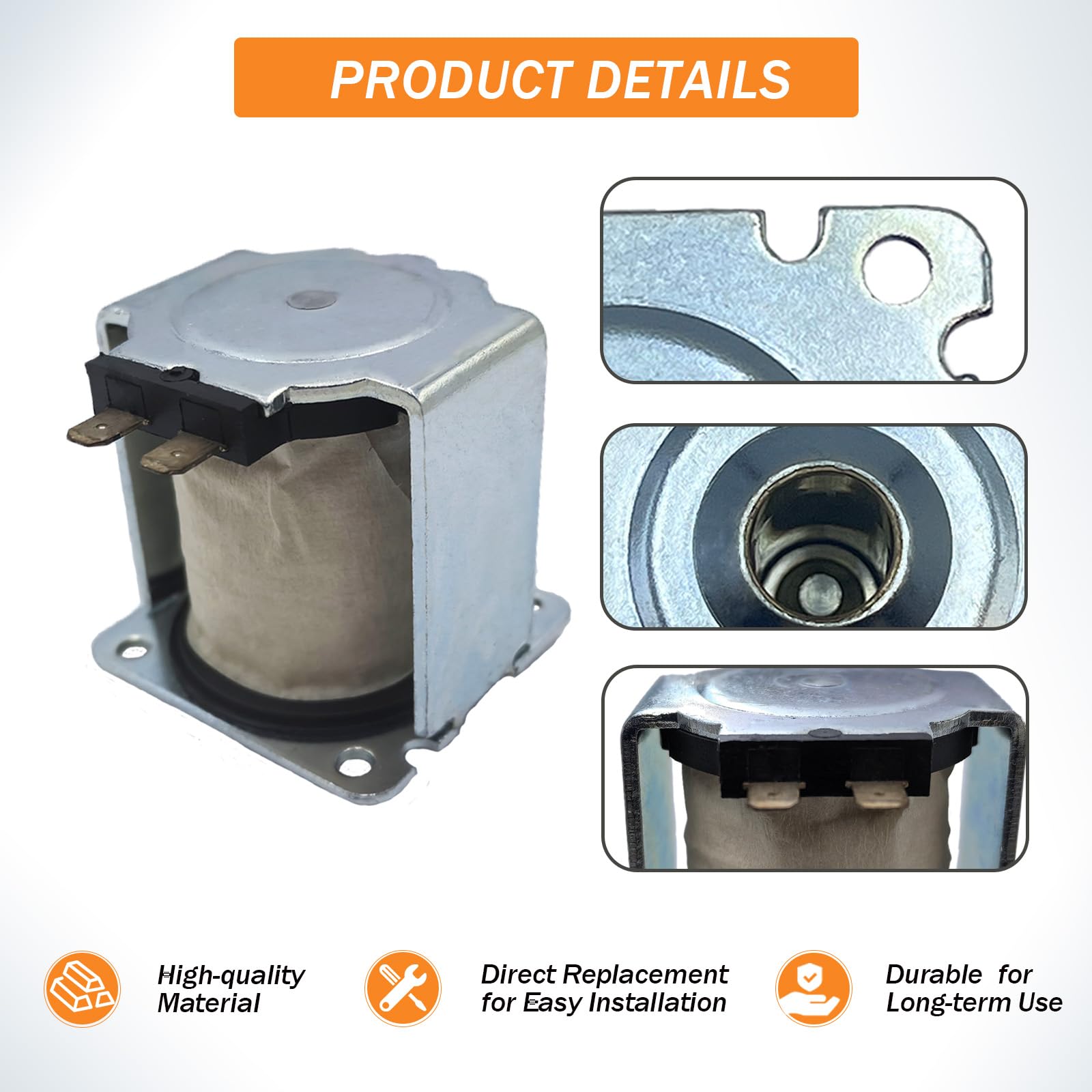 Solénoïde d'arrêt 0J7137 de rechange pour Generac, avec piston à ressort 0J8315A 12 V CC