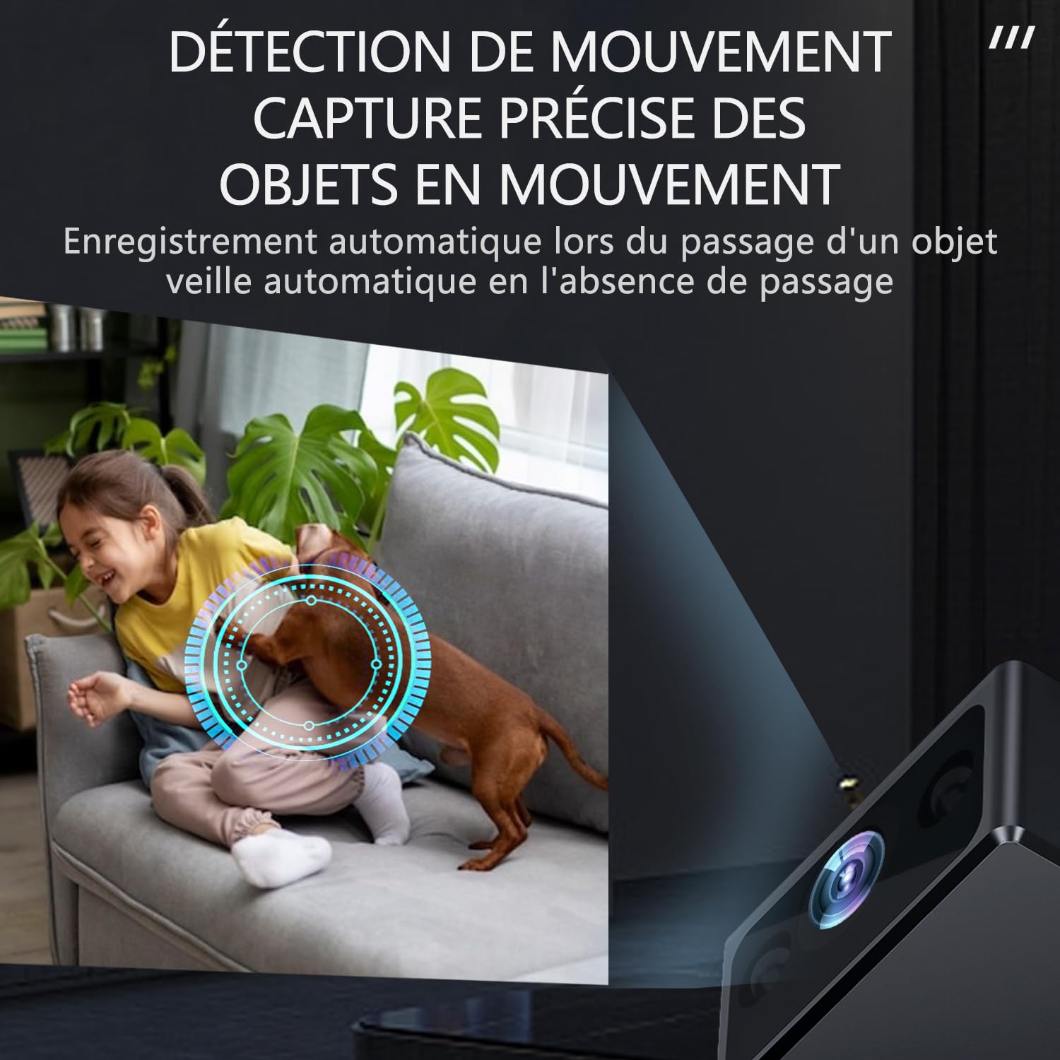Mini caméra Espion HD 1080P caméra cachée surveillance intérieur extérieur sans WiFi