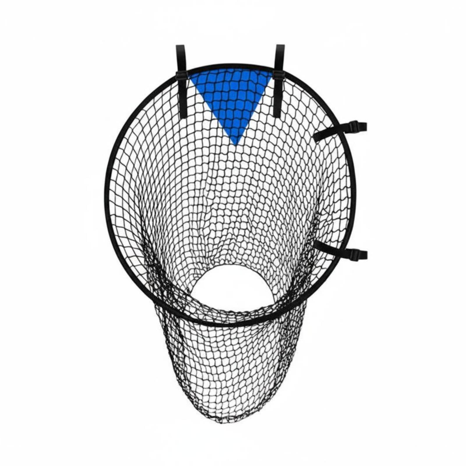 Soccer Goal Target Net Easy Attachment Football Kicking Practice Net Polyester Mesh Goal Corner Accuracy for Beginners, Backyard Black 55x70cm-image-20