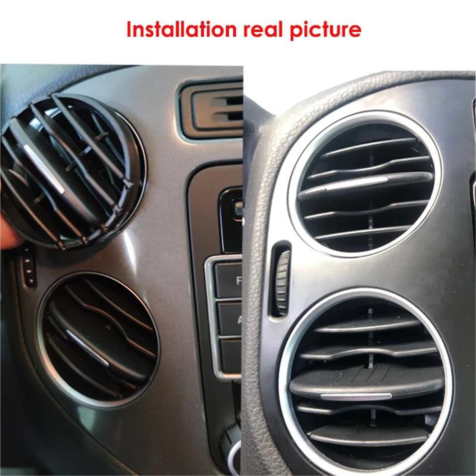 Bocchetta Aria Condizionata Per VW Per Tiguan 2009 2010 2011-2017 Bocchetta Di Uscita Dell'aria Condizionata Per Auto Cruscotto Raccordi Scorrevoli E Pieghevoli.