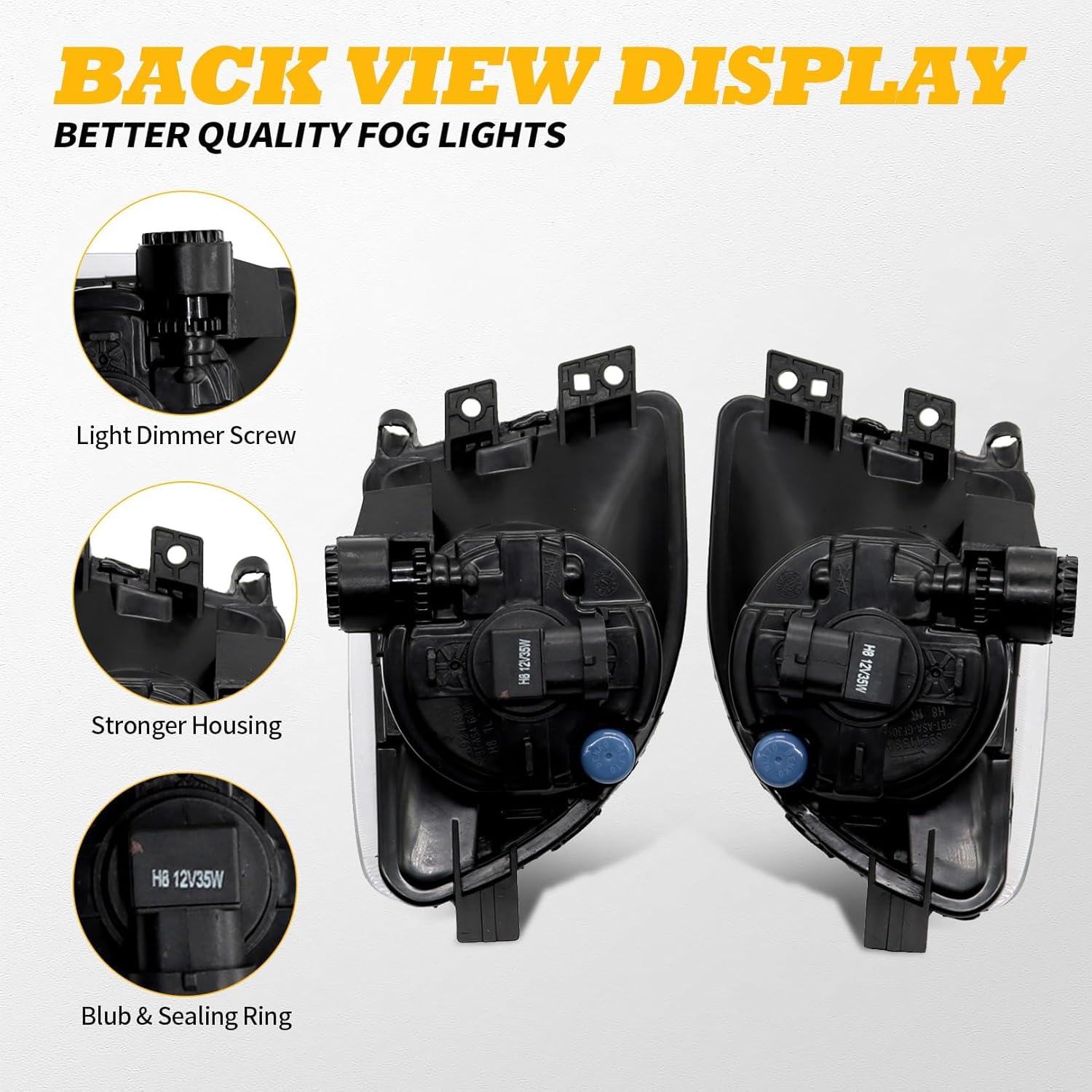 Front Fog Lights Compatible with 2011-2013 528i 535i 550i xDrive Sedan ActiveHybrid 5 Sedan F10 F11 5 Series 63177216887 63177216888 Driver Side and Passenger Side Fog Lamp