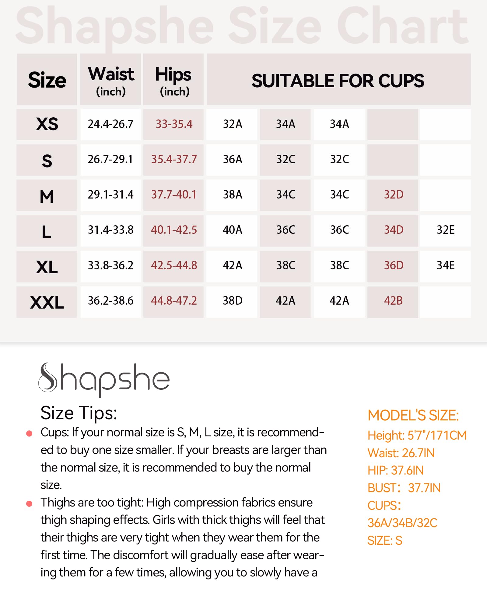 Shapshe Body gainant dos nu sans bretelles en U profond pour femme, soutien-gorge intégré, contrôle du ventre, dos bas, peau, X-Small
