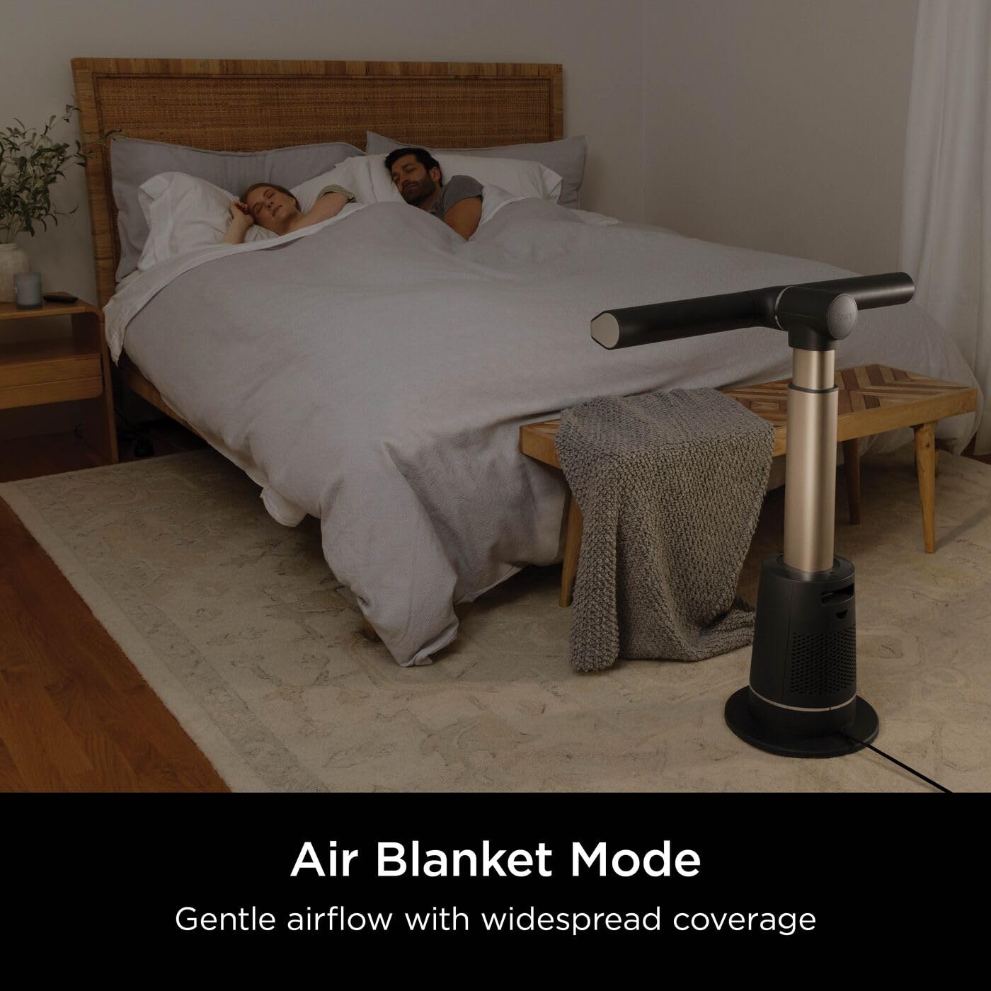Shark TurboBlade Bladeless Tower Fan, High-Speed Multi-Directional, Projects Air up to 20 Metres, Quiet Power, 10 Speeds, Pivot, 180° Oscillation, Remote Control, Timer, Charcoal TF200SUK — view 4