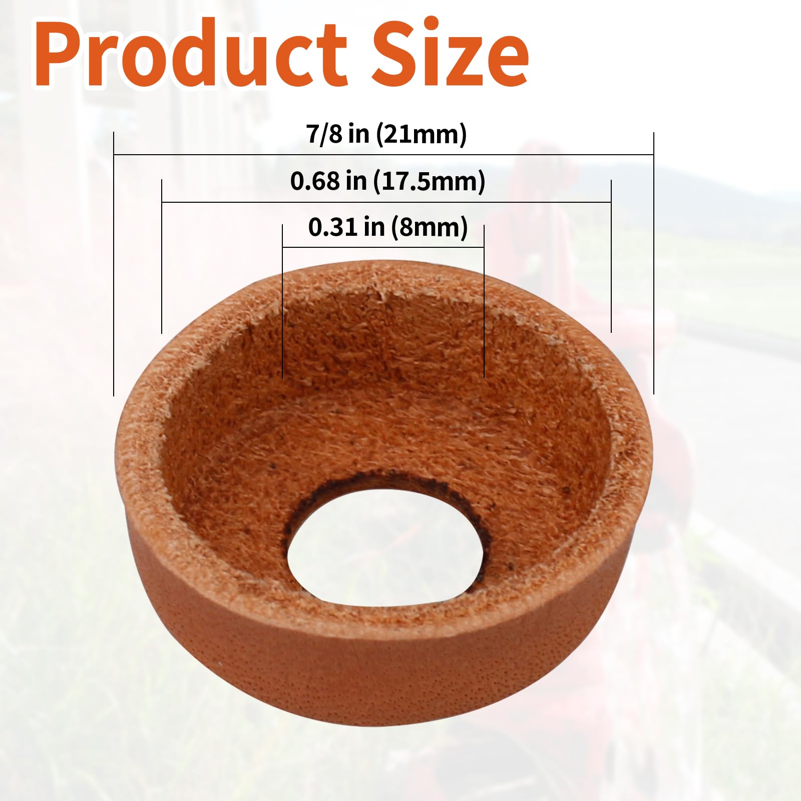 LVACODV Lantern Accessories - 6 Pcs Leather Pump Cups for Coleman Gas Lantern 220 200 242 425 413 236 237 Models (216-5091) - Compatible with Coleman Gas Lanterns and Stove