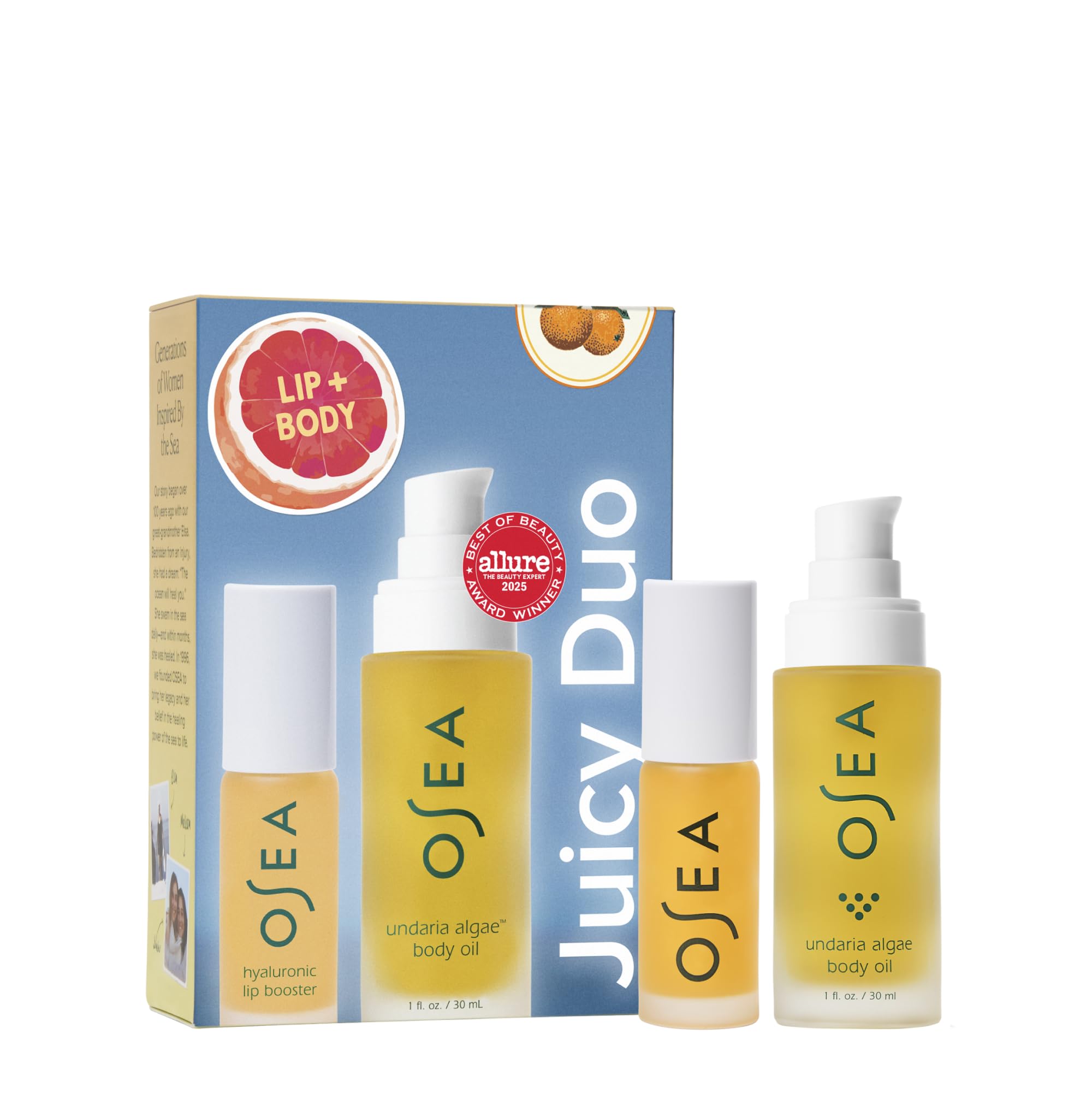 Amazon.com : OSEA Juicy Duo Gift Set - Hyaluronic Lip Oil Booster