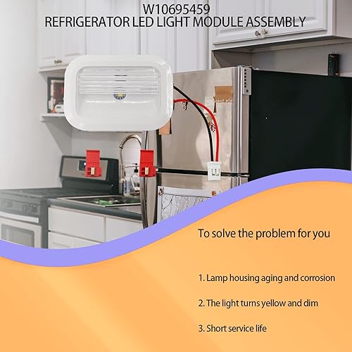 Miniatura 9 de Actualización 2024 W10695459 W10843353 W11683243 para Whirlpool Maytag Refrigerador Led Module Component*2, reemplaza W10660728 W10279030 W11205083