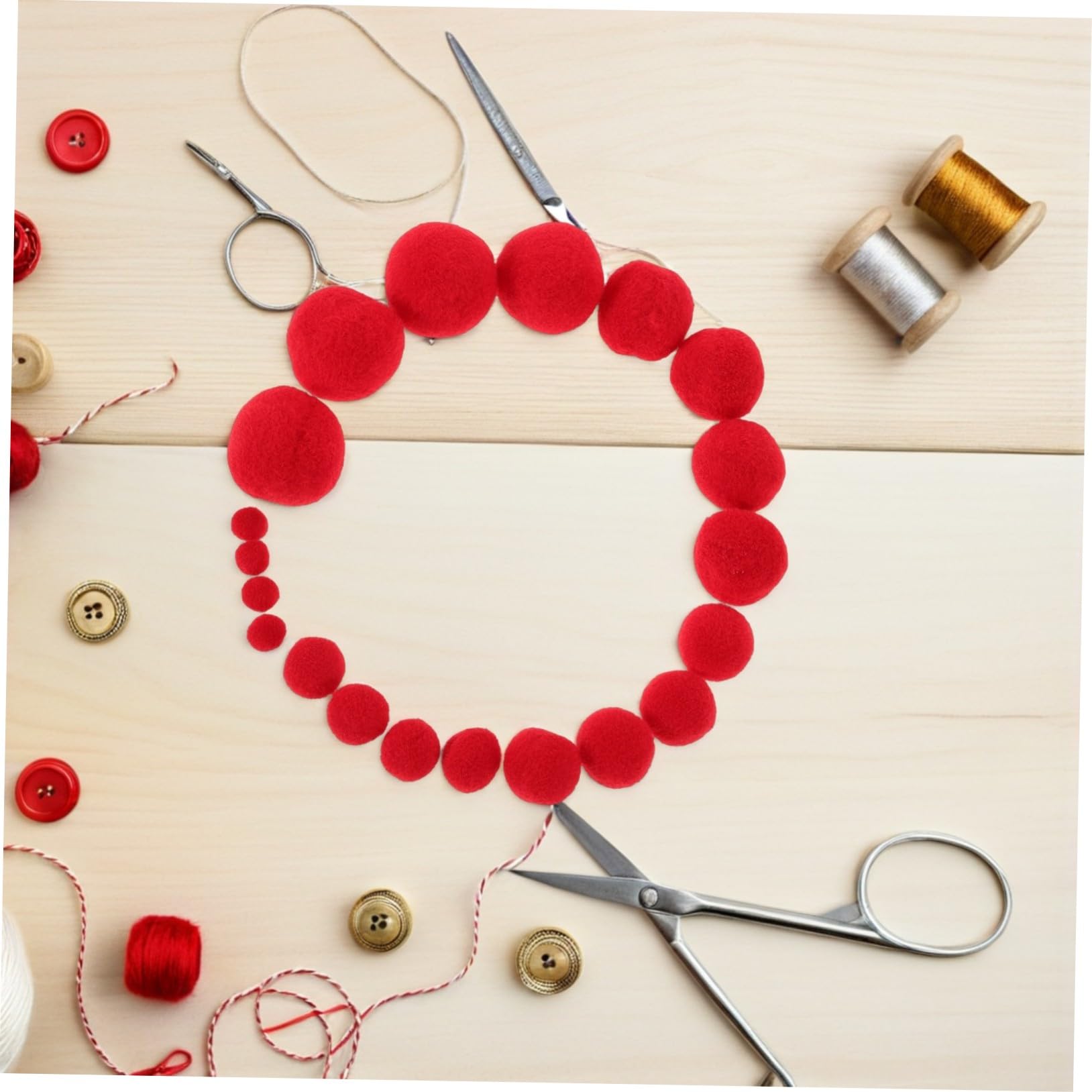 Operitacx 500stücke Pompon-bastelset Mit Dekorative Pompons in Verschiedenen Flauschige Bälle Zum Basteln Für DIY-projekte Partydekorationen Und Schulprojekte