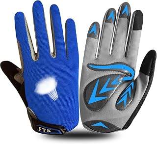 FINGER TEN Protective Kids Bike Gloves with Gel Padding