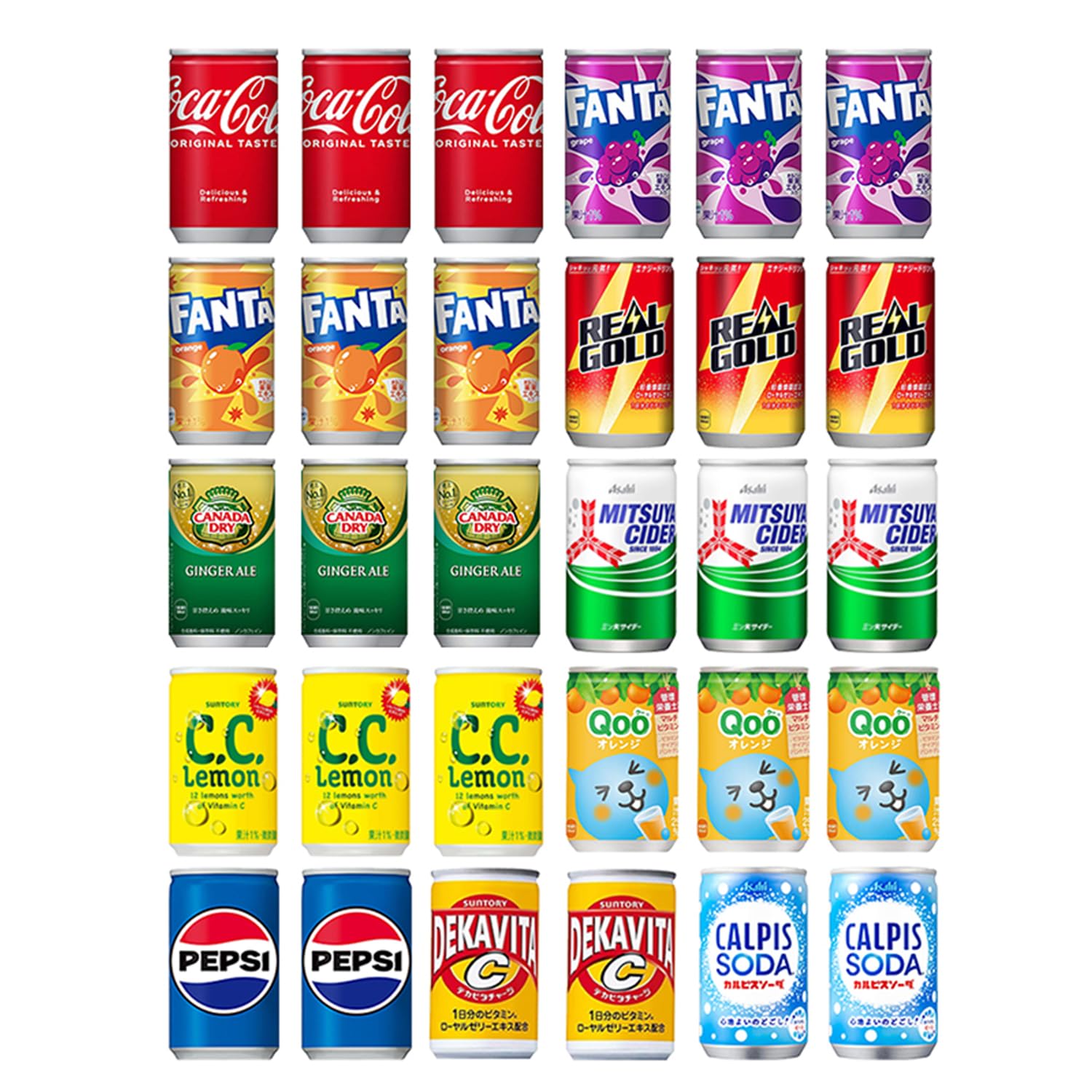 炭酸飲料詰め合わせ 30本 <アミューズメント> Amazon.co.jp: 炭酸 飲料 ミニ 缶 ジュース 160ml 11種 計30本