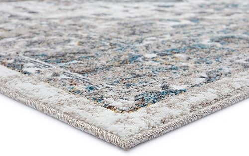 Miniatura 4 de LUXE WEAVERS Medallion - Alfombra de 8 x 10 color beige crema, tejida a máquina