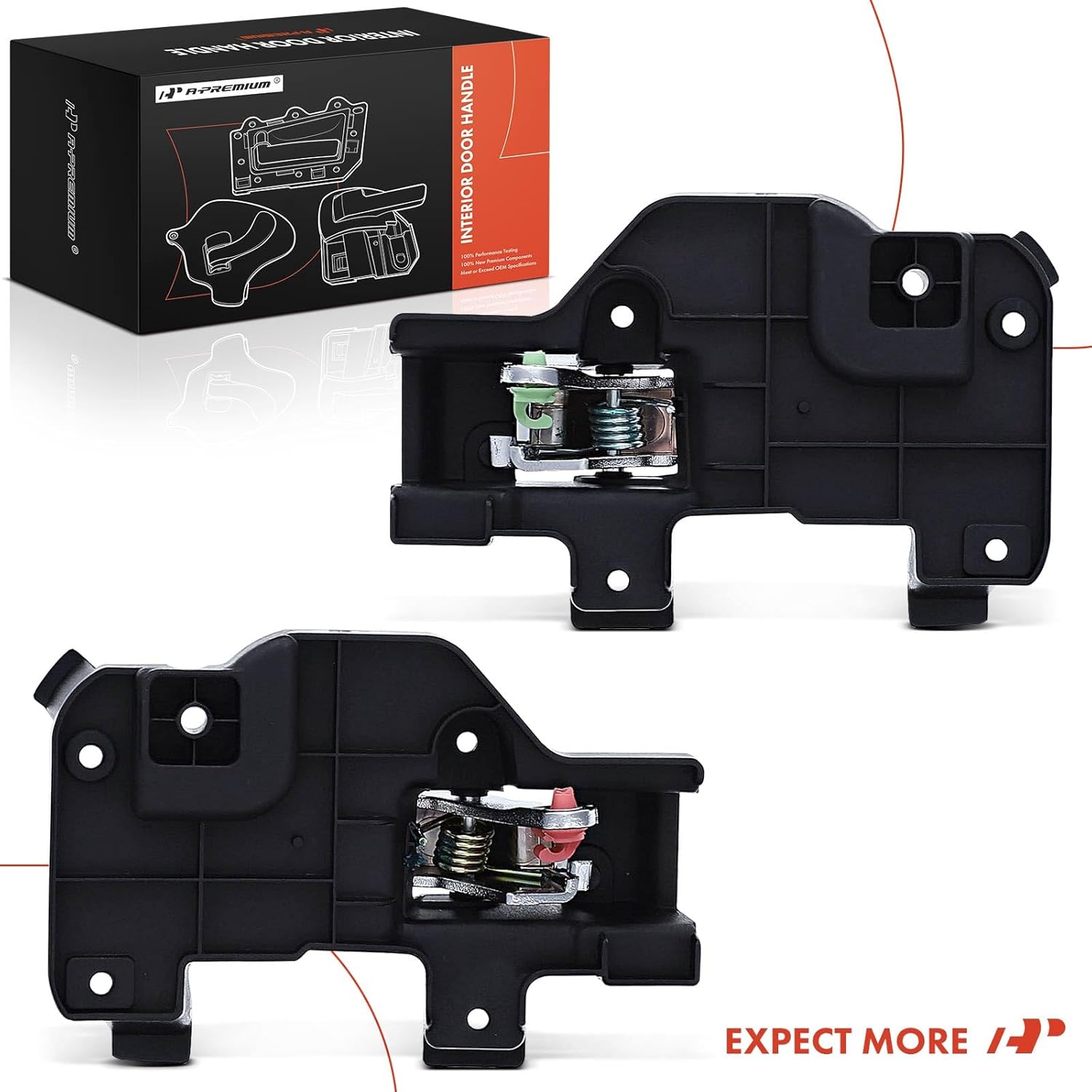 A-Premium Inside Interior Door Handles Compatible with Jeep Compass 2009-2017, Patriot 2009-2017, Chrome, 2-PC Set, Front Driver and Passenger Side