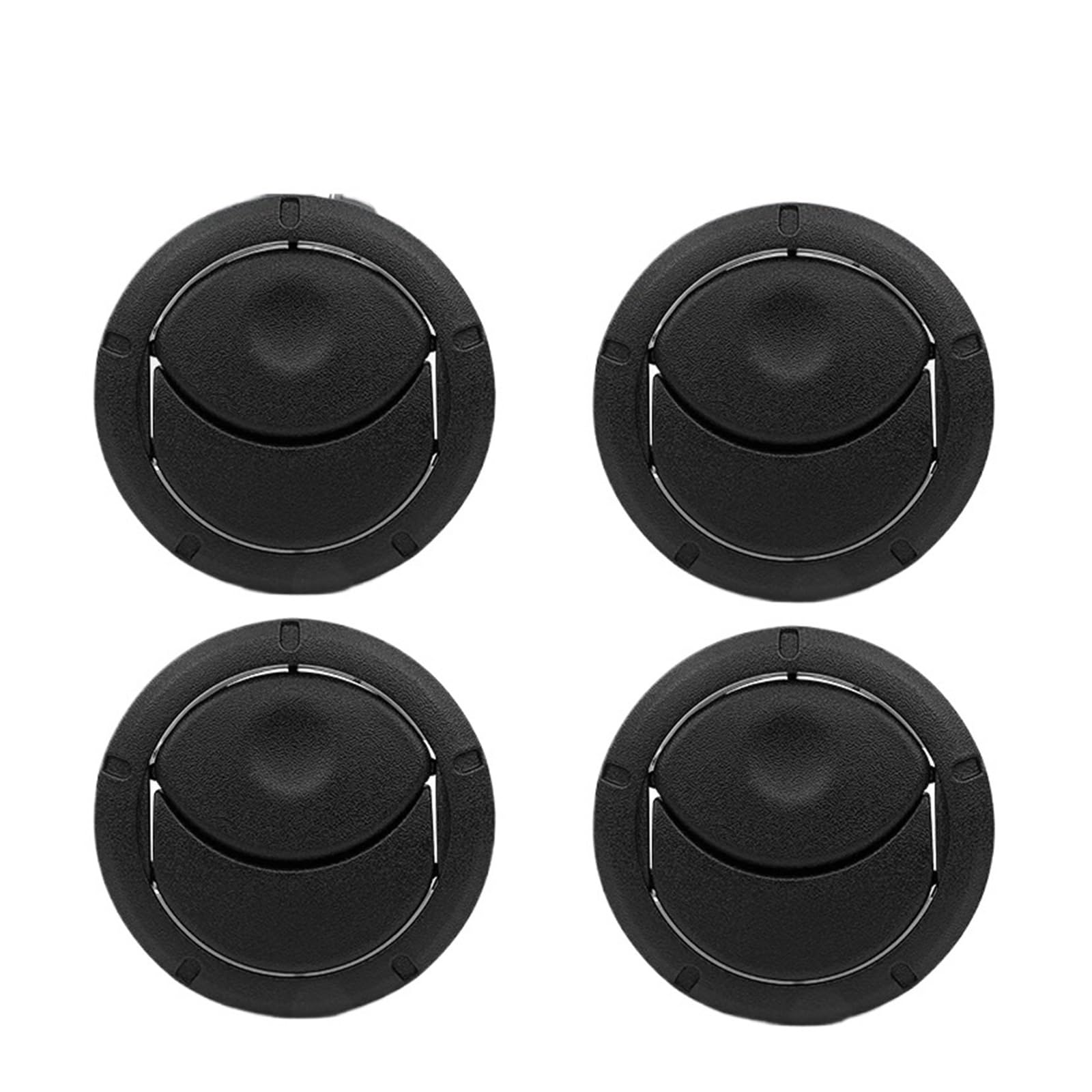 For Dacia For Duster For Logan For Sandero 8200464605 687606360R 1/2/4pcs 8200212480 Sliver Car Air Conditioning Vent Car Air Conditioning Vent(4pcs Black)