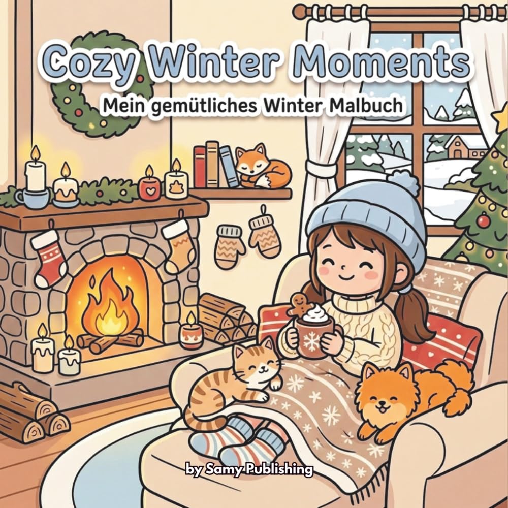 Cozy Winter Moments – Mein gemütliches Winter Malbuch: 40 detailreiche Ausmalbilder mit winterlichen Wohlfühl-Szenen voller Gemütlichkeit zum ... (Frühling, Sommer, Herbst, Winter))