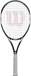 Wilson Raquete de tênis, Federer Team 105, unissex, jogadores iniciantes e intermediários, tamanho L2, branco/preto, WRT30730U2