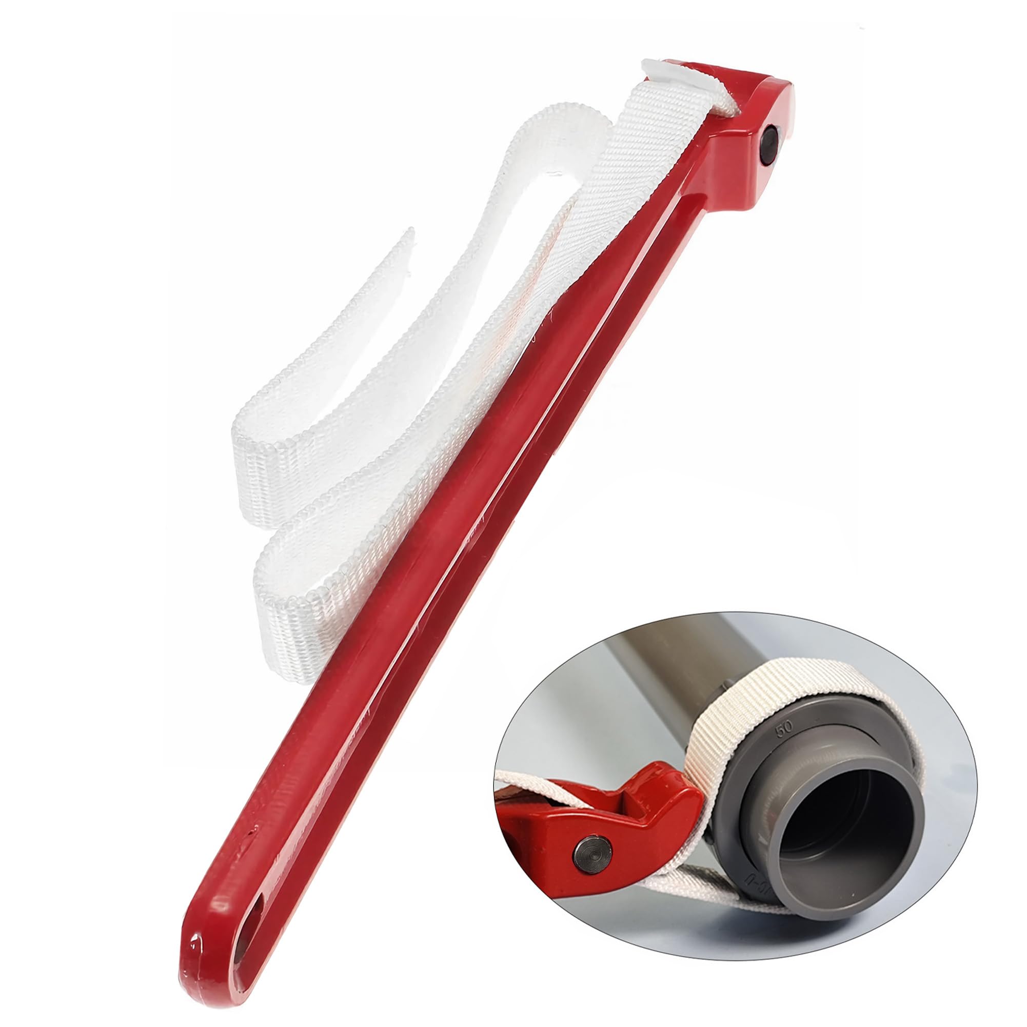 dashengdianzi Strap Wrench, Adjustable Nylon Strap Wrench for Plumbing and Pipes, Small Pipes, Water Filter, Oil Filter, Etc. Strap Wrenches 18 inch