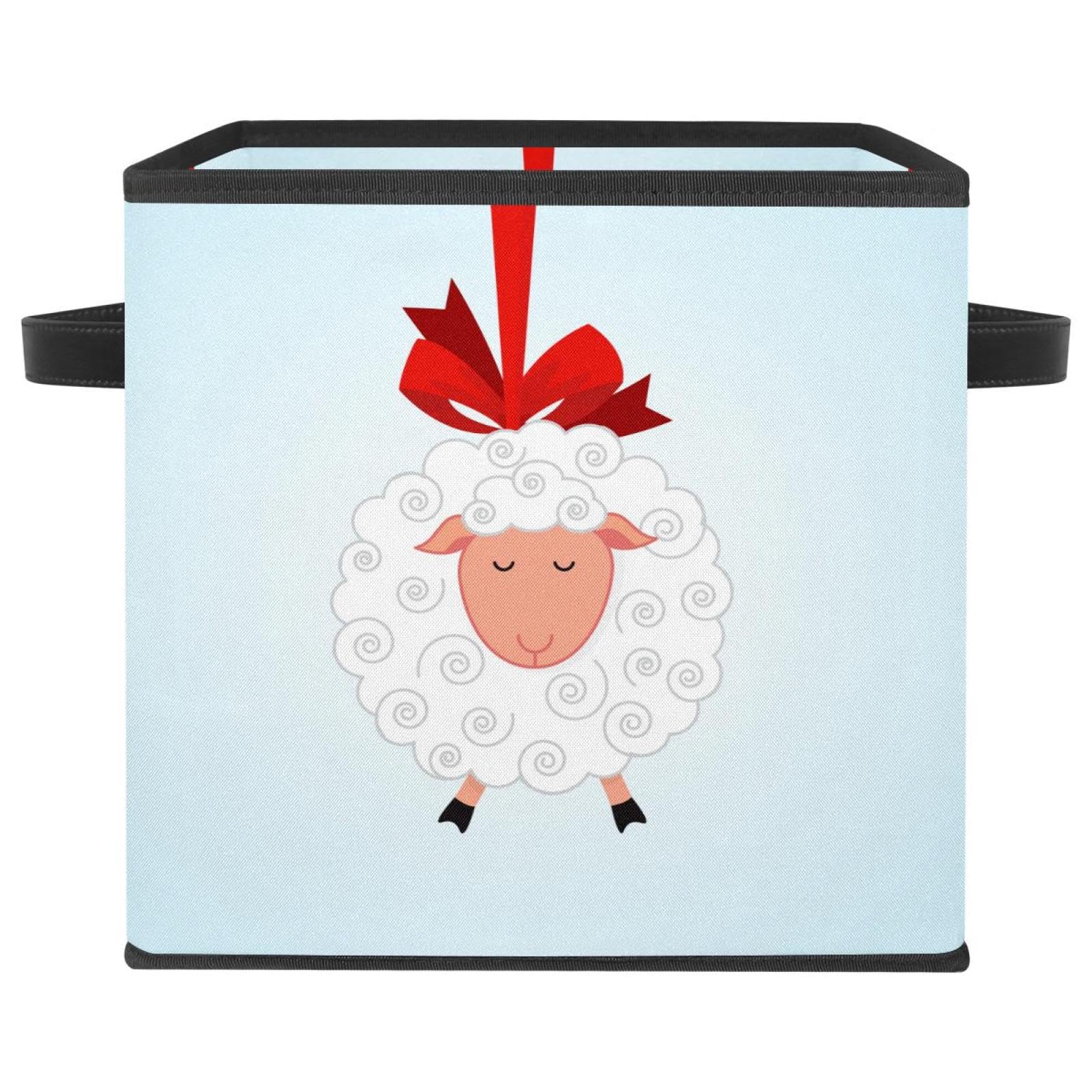Boîte de rangement jouets vêtements livres pliable cube en tissu