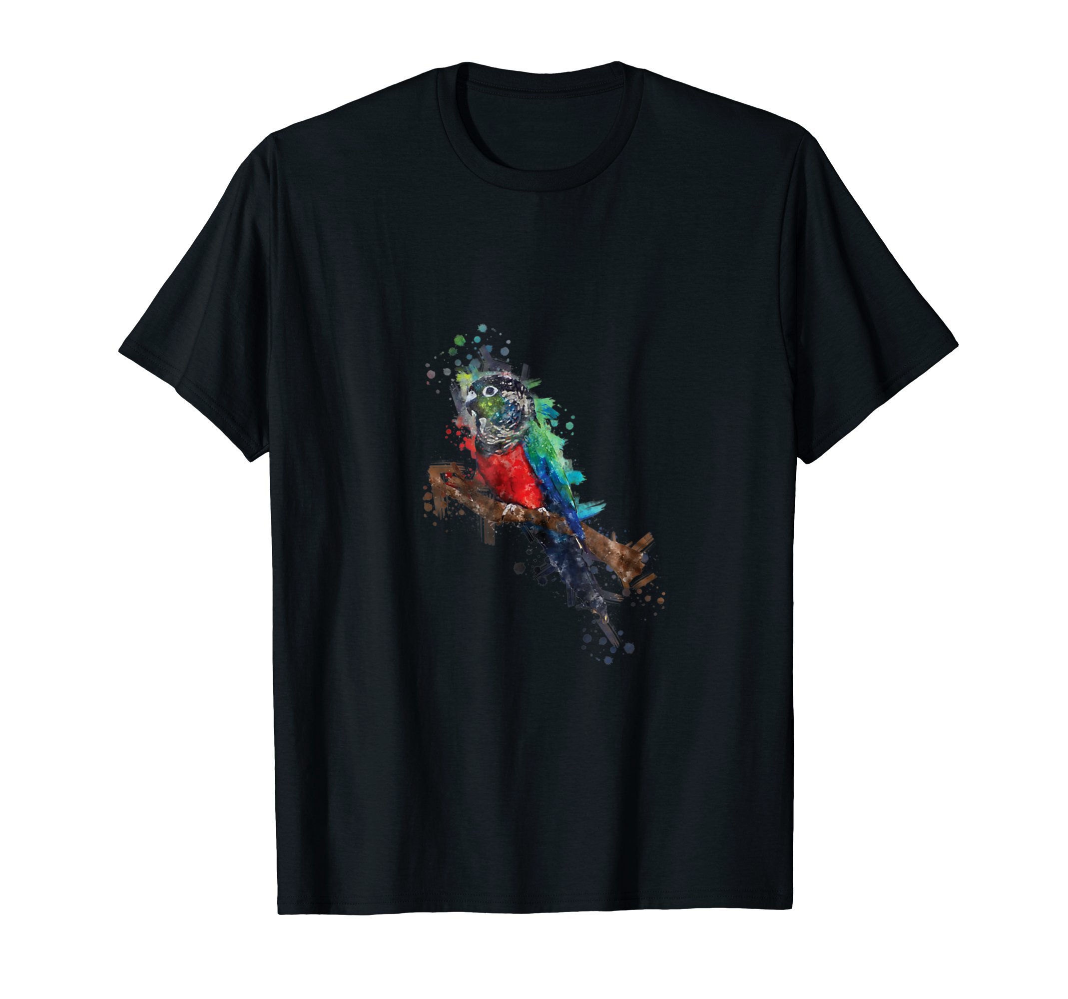 Watercolor Crimson Bellied Conure T-Shirt T-Shirt