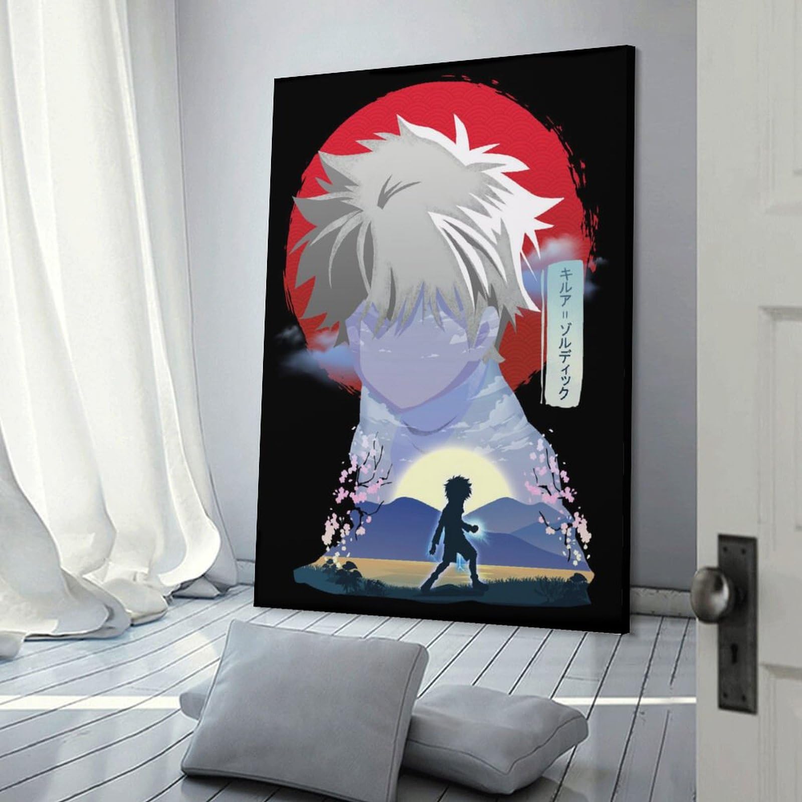 Amazon.co.jp: キルア ゾルディック Hxh ポスター 1 キャンバスアート