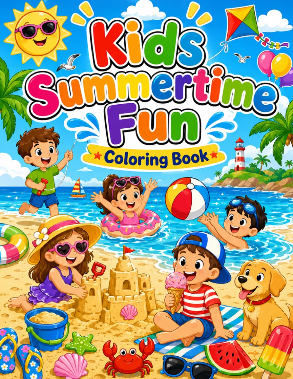 KIDS Summer Fun Coloring Book: playfulness, creativity, and seasonal excitement