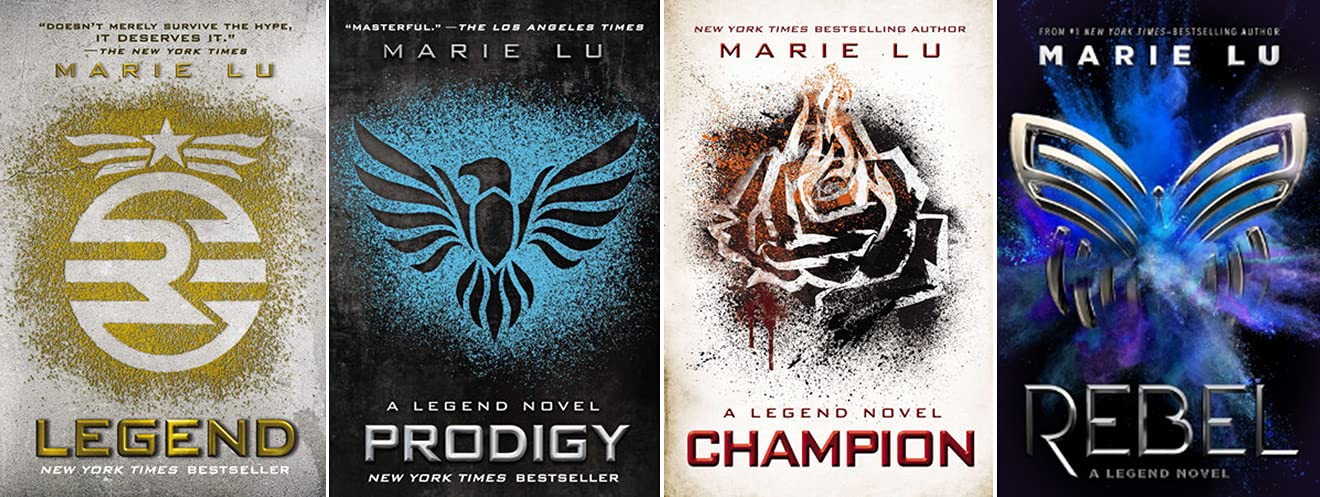 Marie Lu Legend Series (Legend, Prodigy, Champion, Rebel)