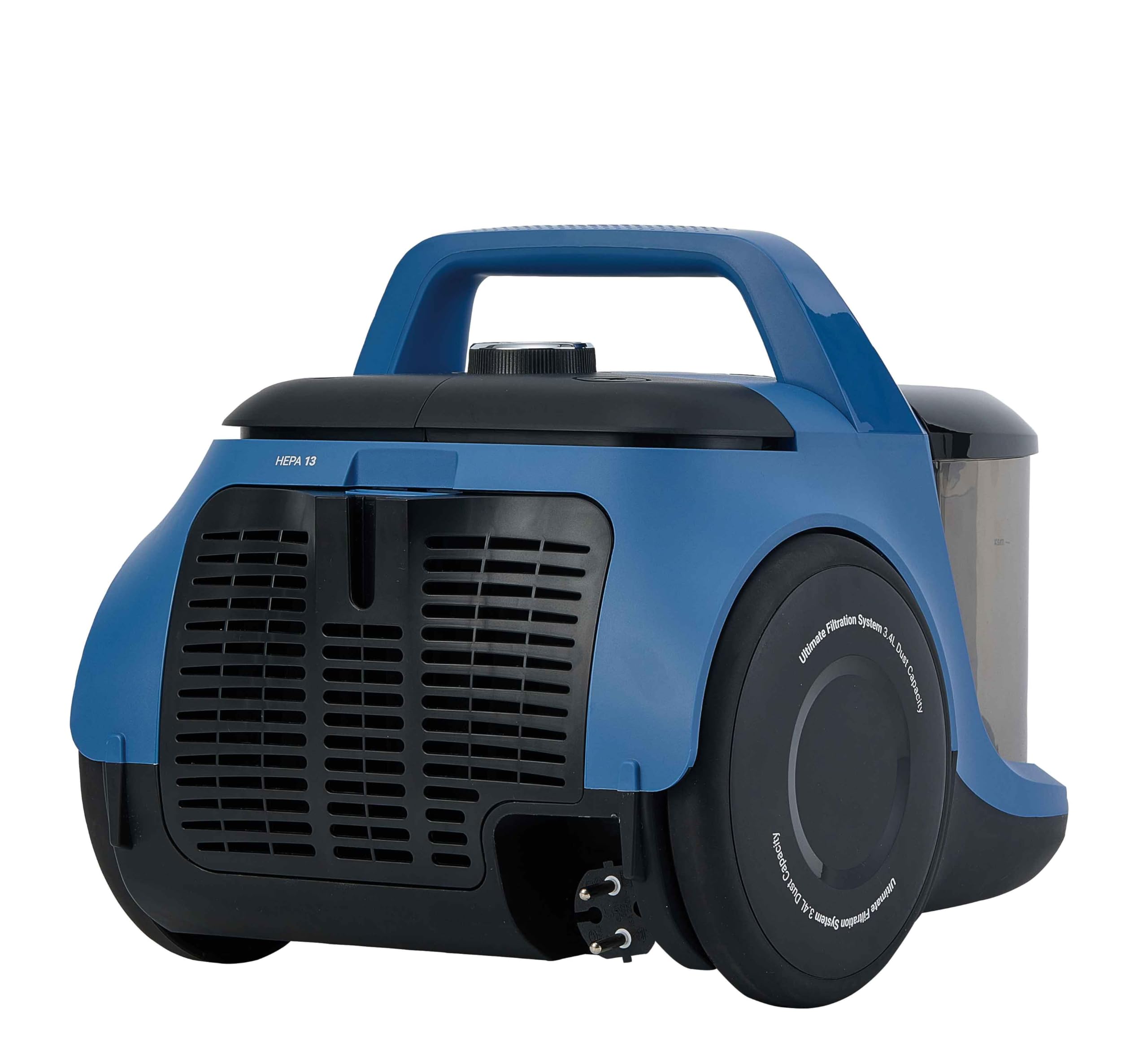 Grundig VCC 6570 Aspirador de Suelo Azul/Negro, 890 W, 3,4 litros