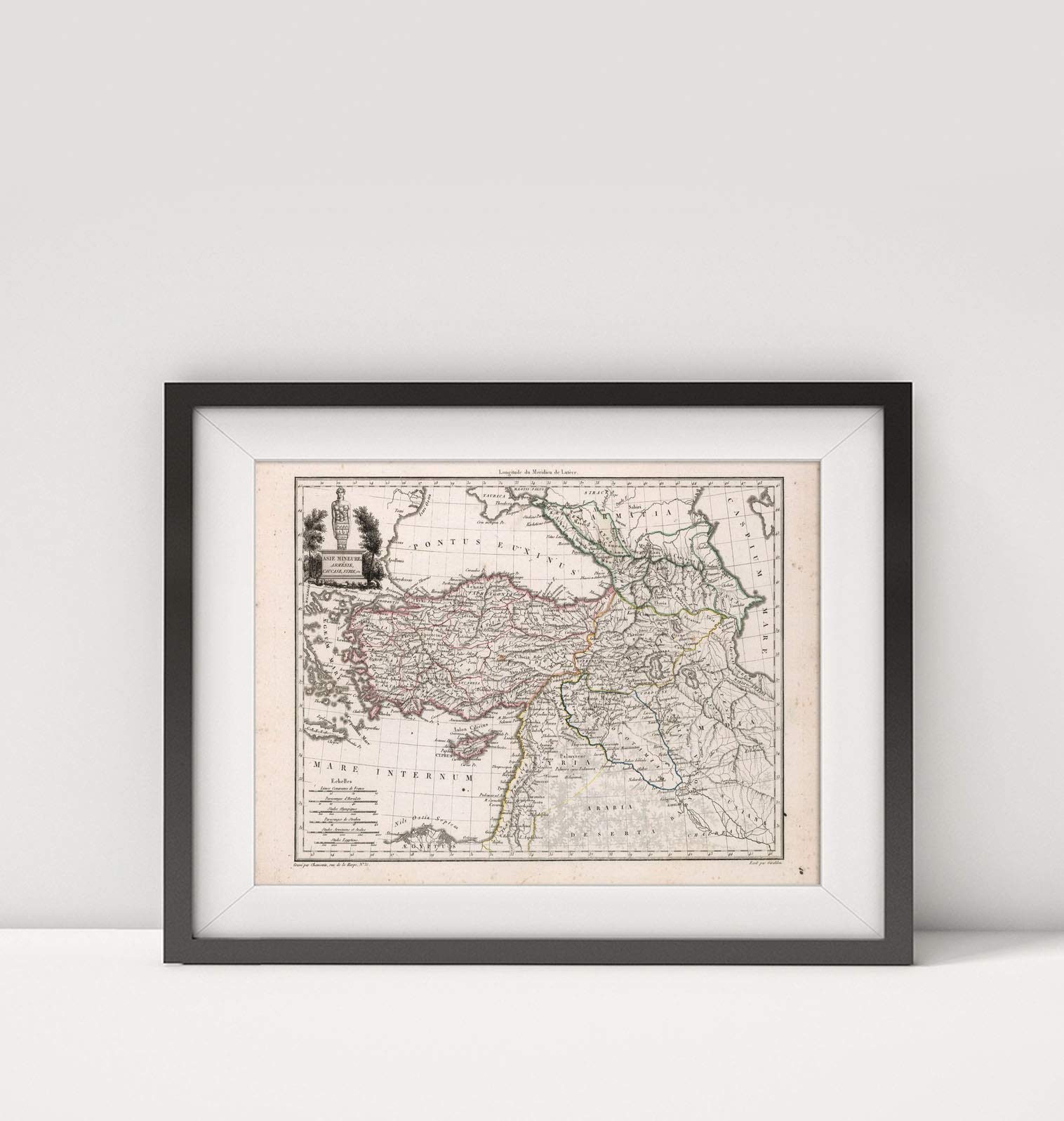 1812 Map of Turkey|Asie Mineure, Armenie, Caucase, Syrie, etc|Asia Miinor|Title: Asie Mineure, Armen